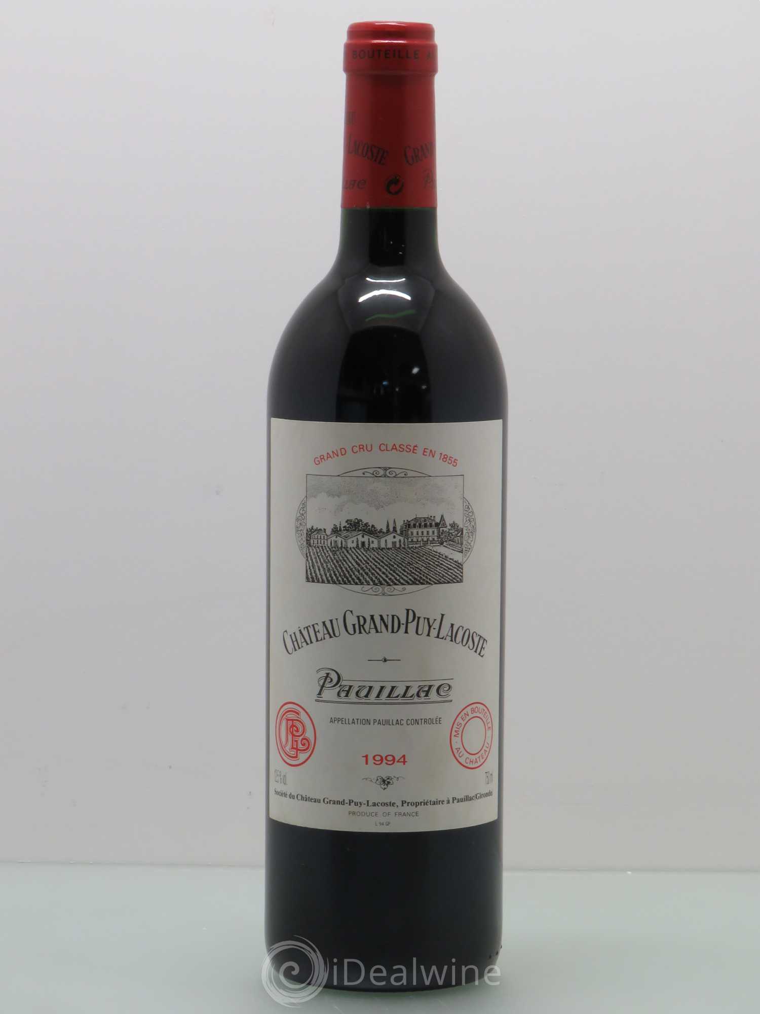 Château Grand Puy Lacoste 5ème Grand Cru Classé 1994 - Lot de 1 bouteille - 0