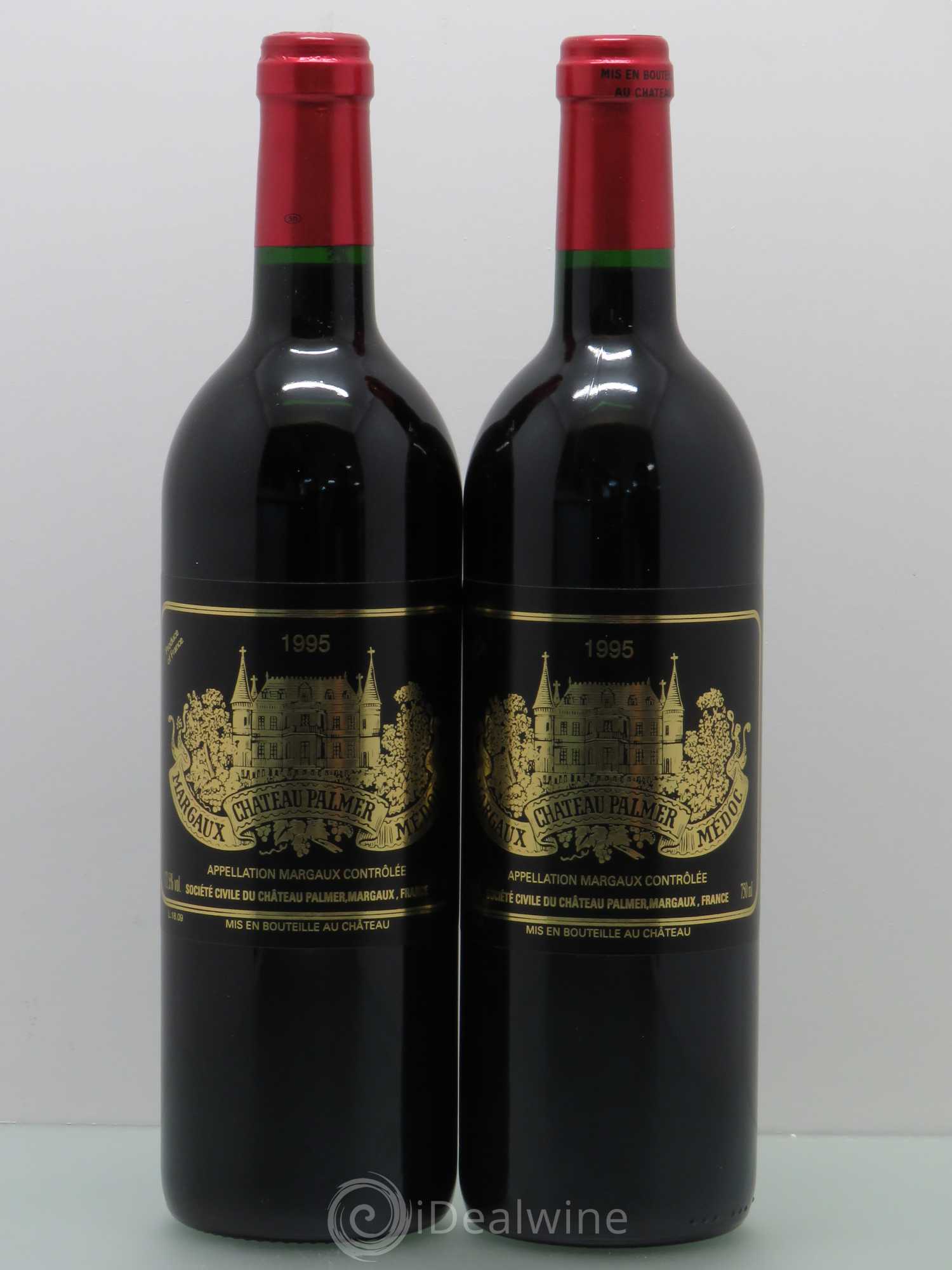 Château Palmer 3ème Grand Cru Classé 1995 - Lot de 2 bouteilles - 0