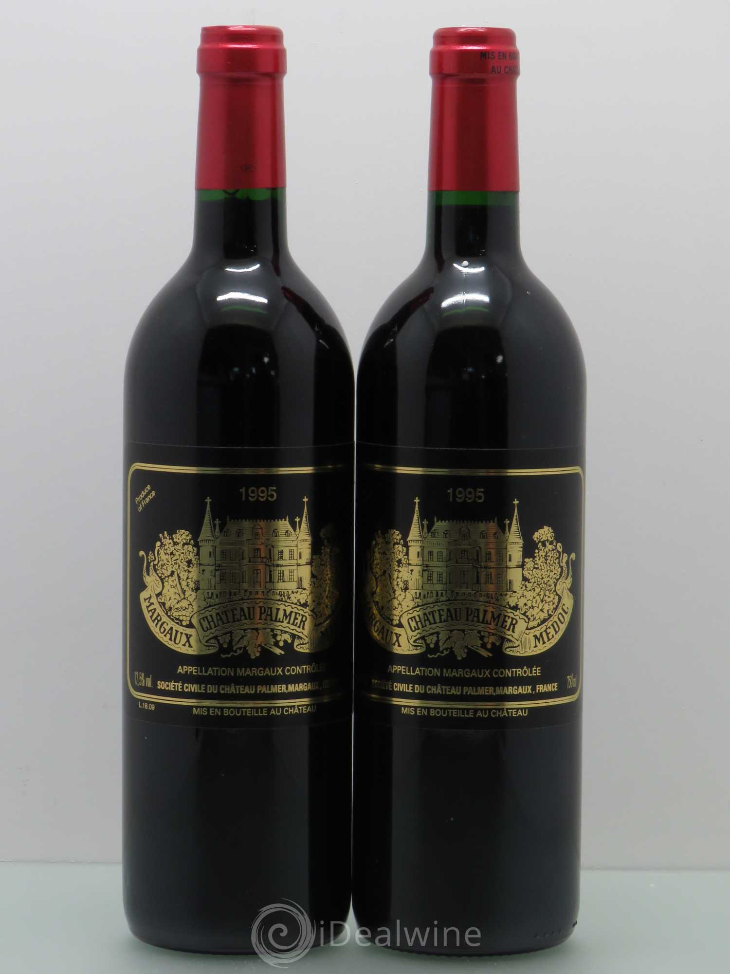 Château Palmer 3ème Grand Cru Classé 1995 - Lot de 2 bouteilles - 0