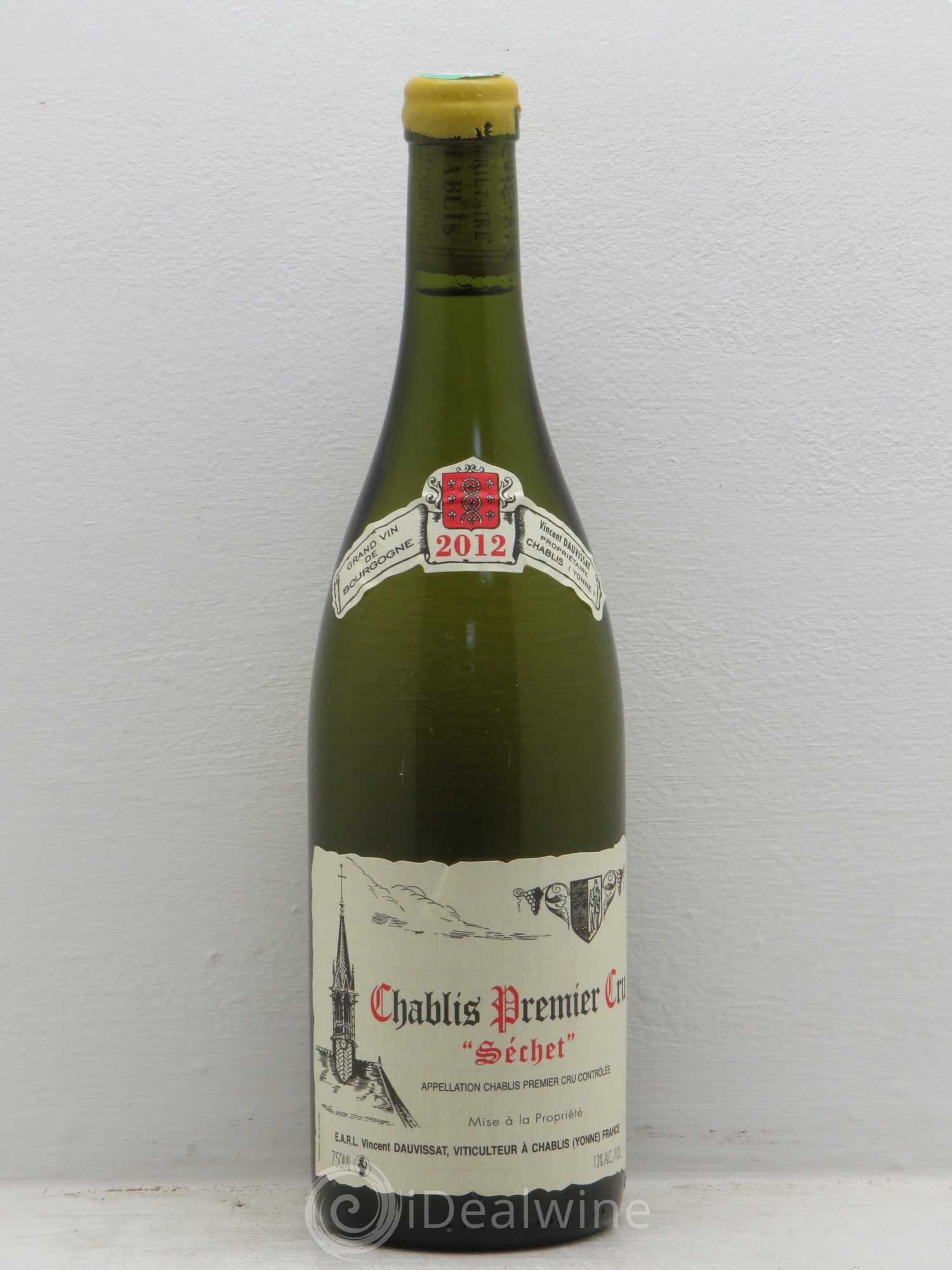 Chablis 1er Cru Séchet Vincent Dauvissat (Domaine) 2012 - Lot de 1 bouteille - 0