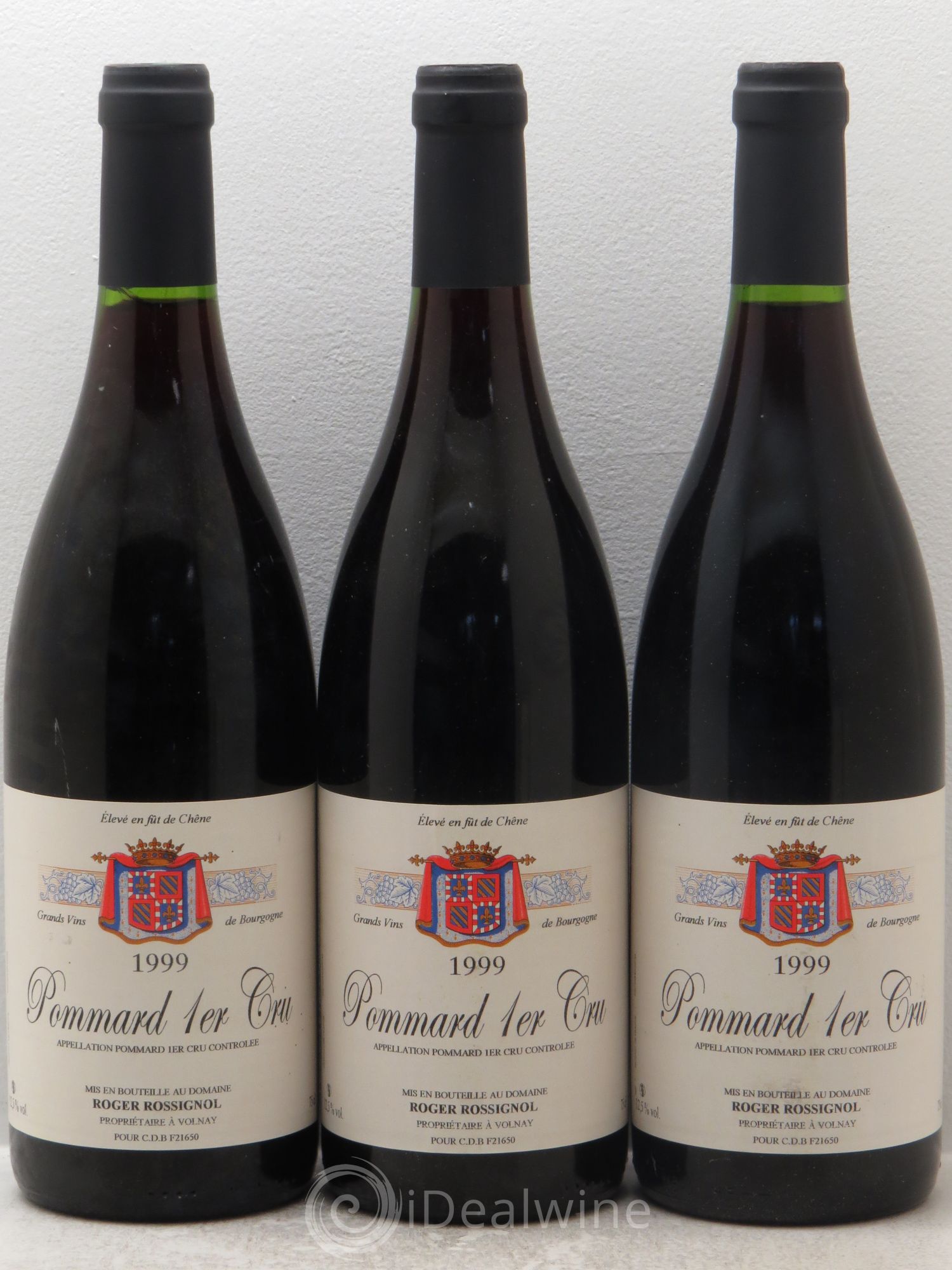 Pommard 1er Cru Domaine Rossignol 1999 - Lot de 3 bouteilles - 0