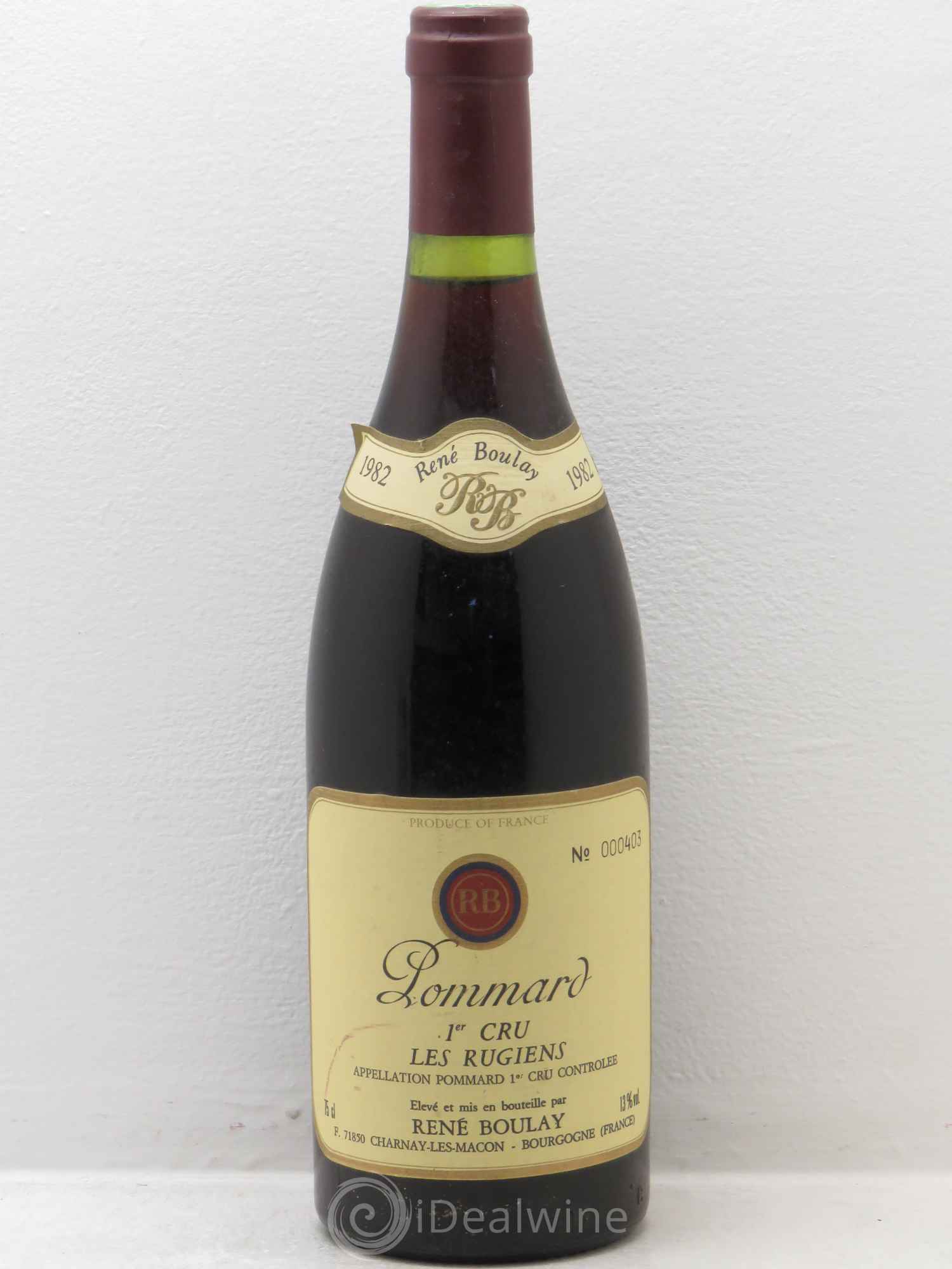 Pommard 1er Cru boulay 1982 - Posten von 1 Flasche - 0