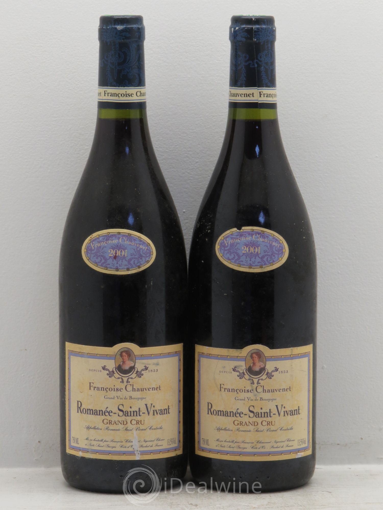 Romanée-Saint-Vivant Grand Cru Chauvenet 2001 - Lot de 2 bouteilles - 0