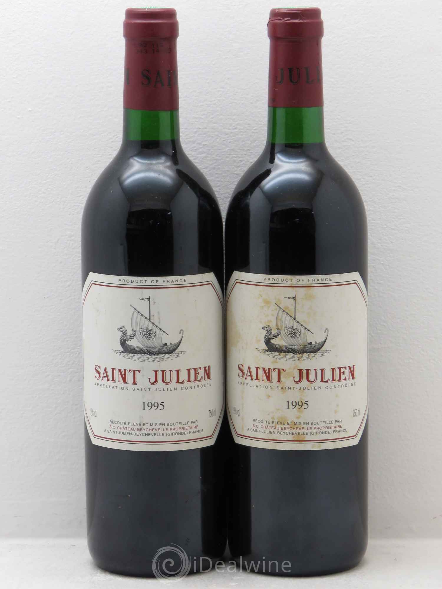 Saint-Julien Saint julien de beychevelle 1995 - Posten von 2 Flaschen - 0