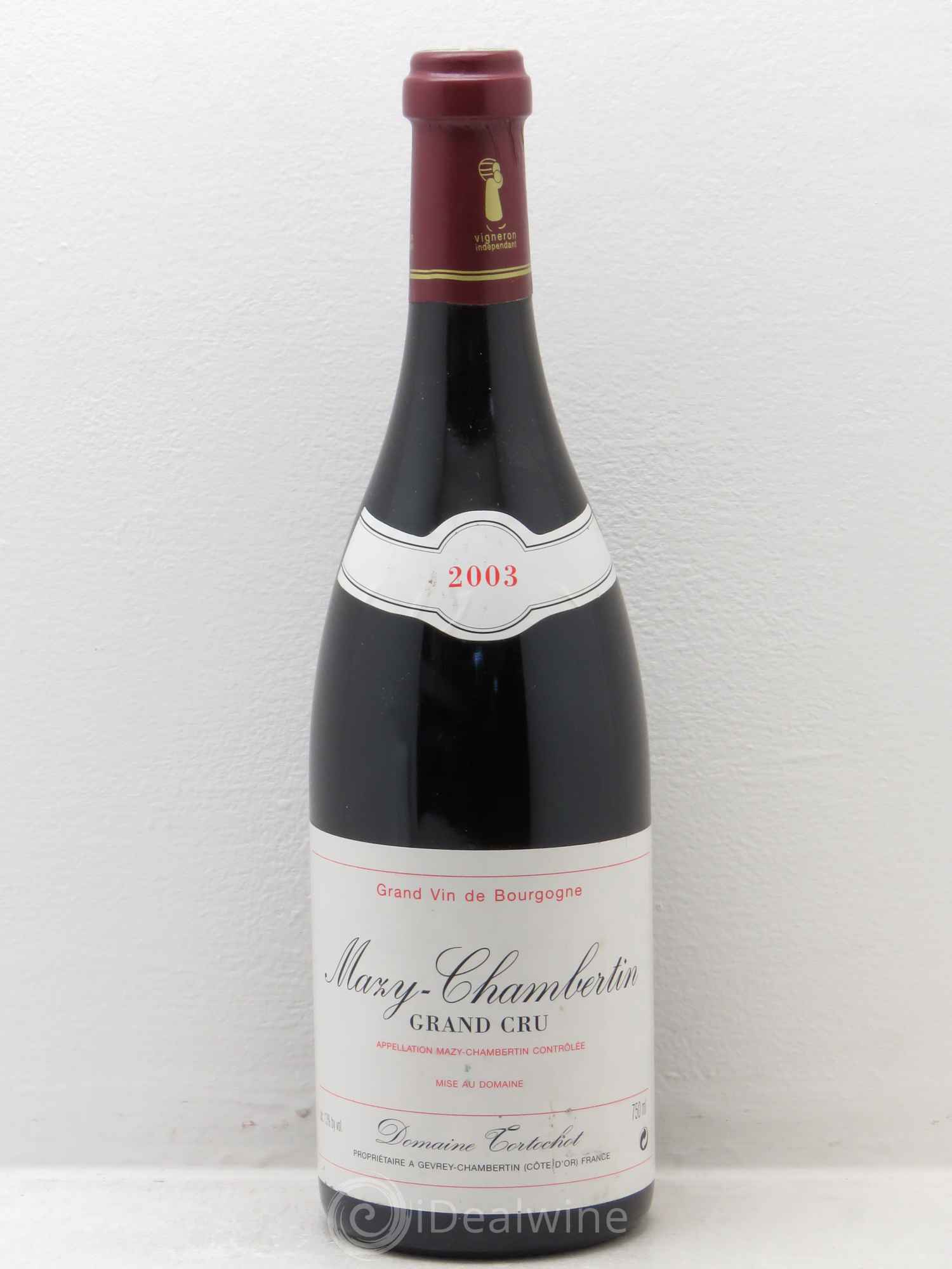 Mazis-Chambertin Grand Cru 2003 - Lot de 1 bouteille - 0
