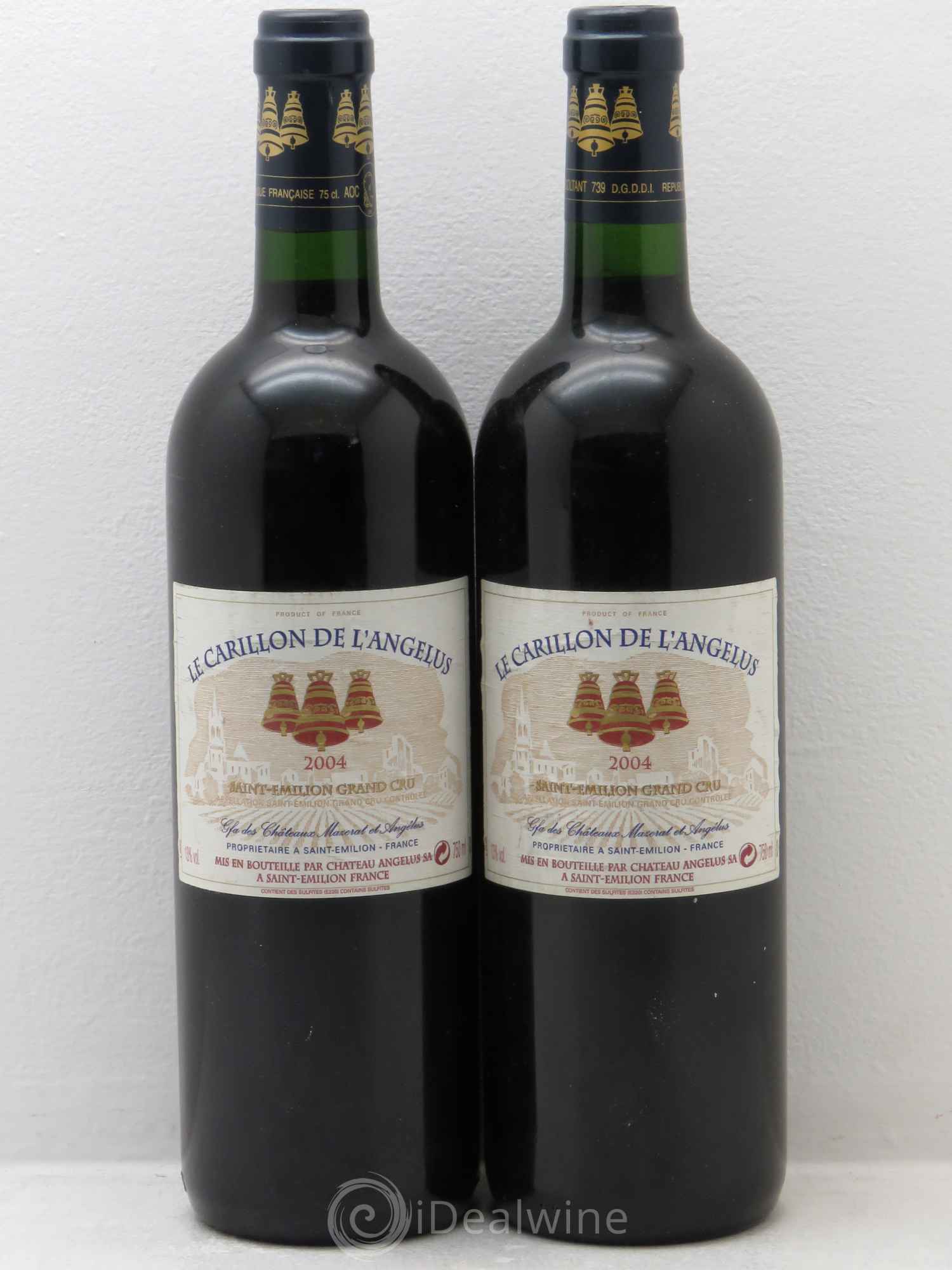Le Carillon de l'Angélus Second Vin (sans prix de réserve) 2004 - Lot de 2 bouteilles - 0