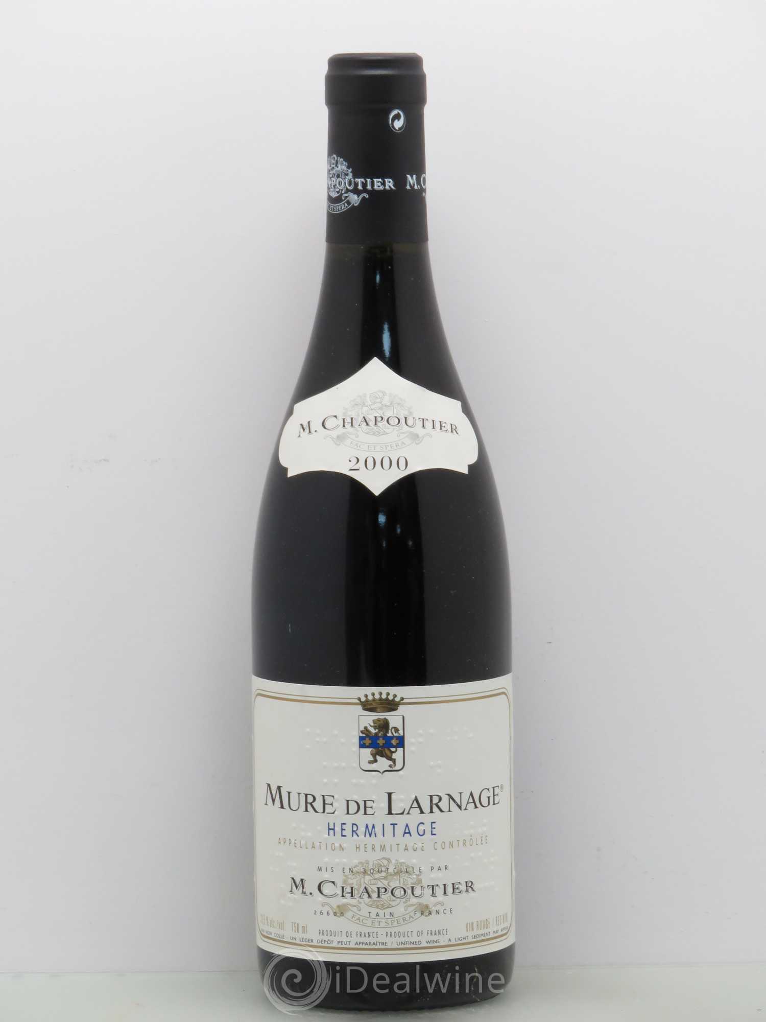 Hermitage Mure De Larnage Chapoutier (sans prix de réserve) 2000 - Posten von 1 Flasche - 0