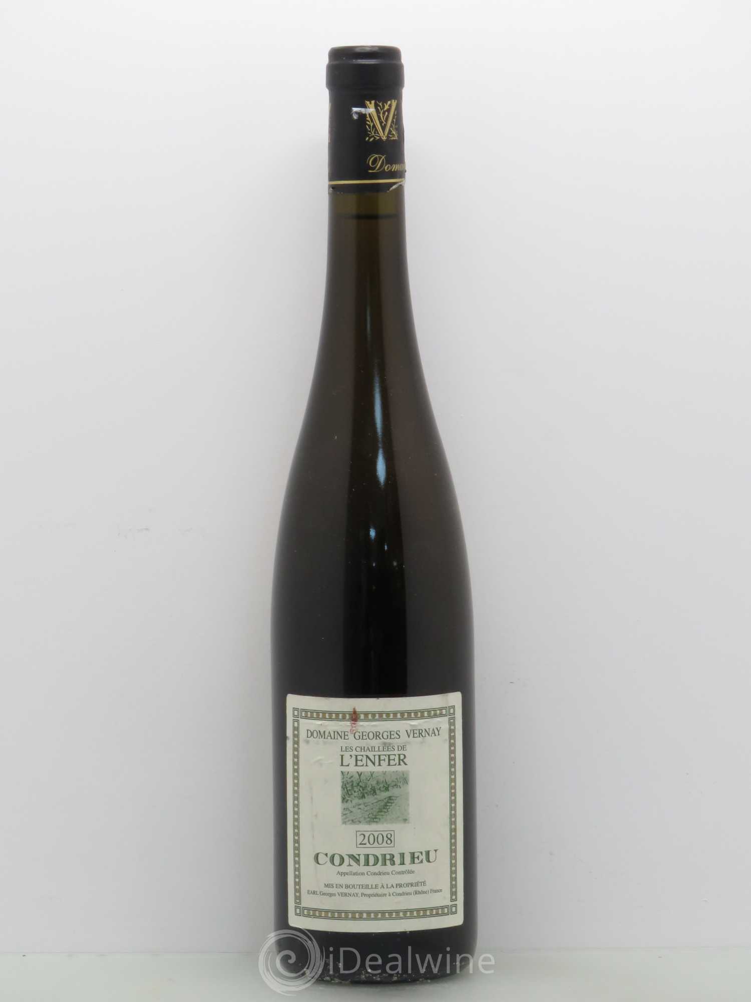 Condrieu Les Chaillées de l'Enfer Georges Vernay 2008 - Lot de 1 bouteille - 0