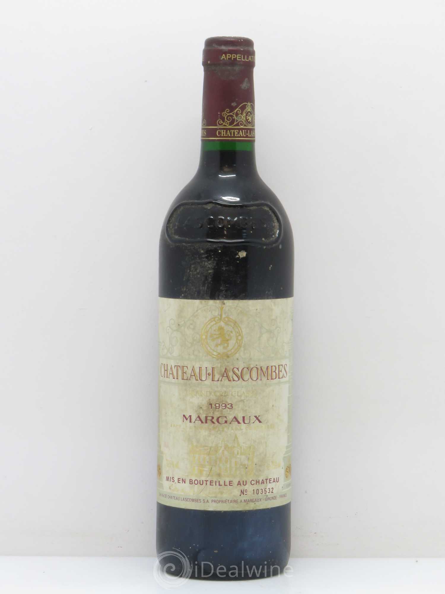 Château Lascombes 2ème Grand Cru Classé 1993 - Lot de 1 bouteille - 0