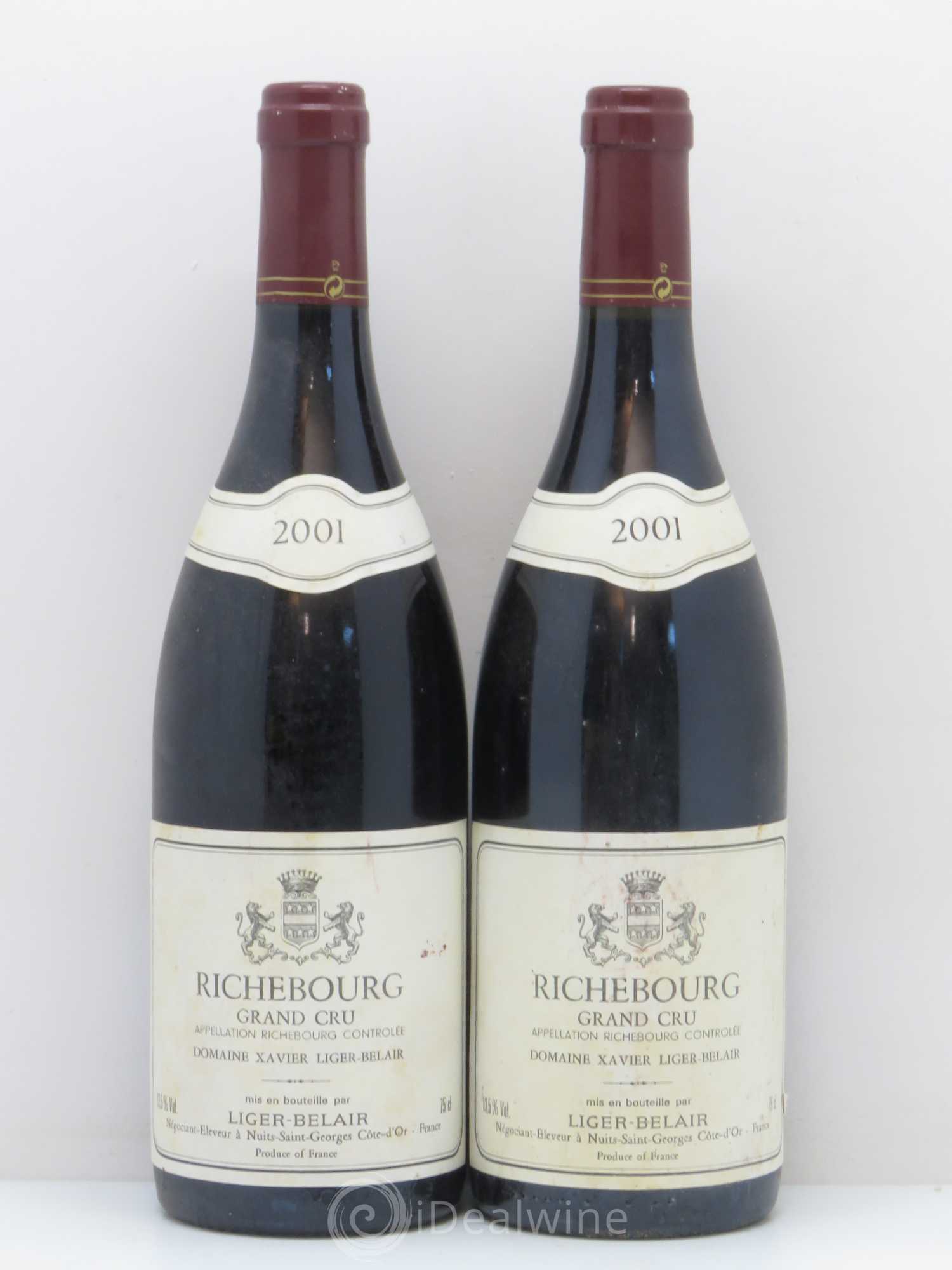 Richebourg Grand Cru Domaine Xavier Liger-Belair 2001 - Posten von 2 Flaschen - 0
