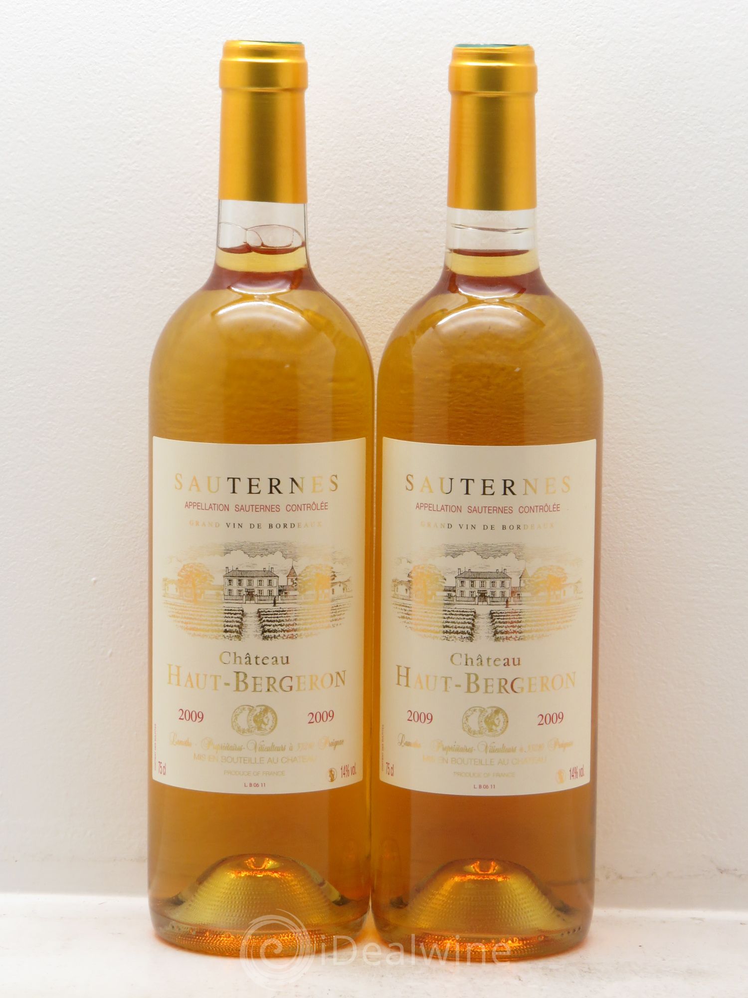 Château Haut-Bergeron 2009 - Lotto di 2 bottiglie - 0