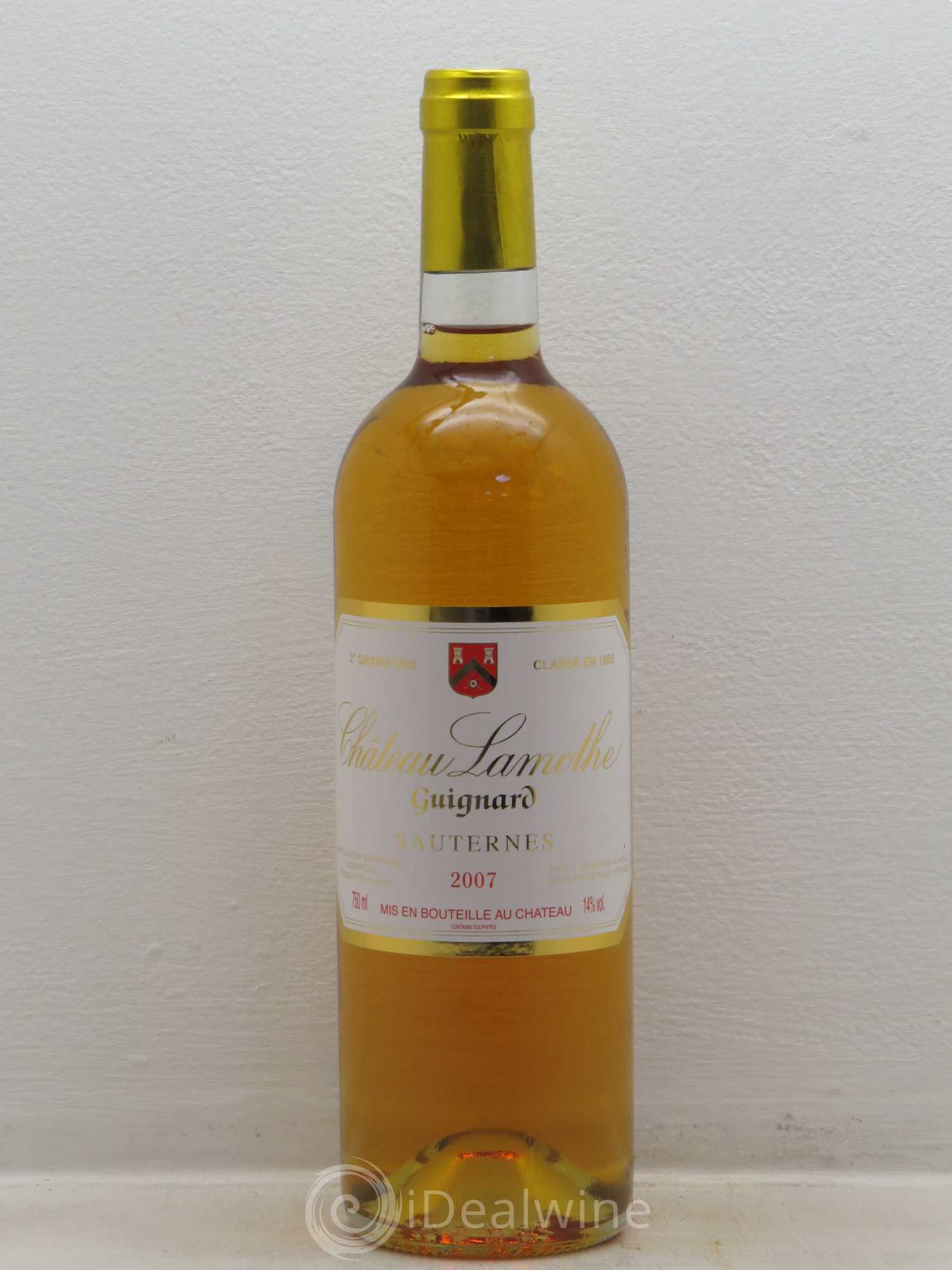 Château Lamothe Guignard 2ème Grand Cru Classé 2007 - Lotto di 6 bottiglie - 0