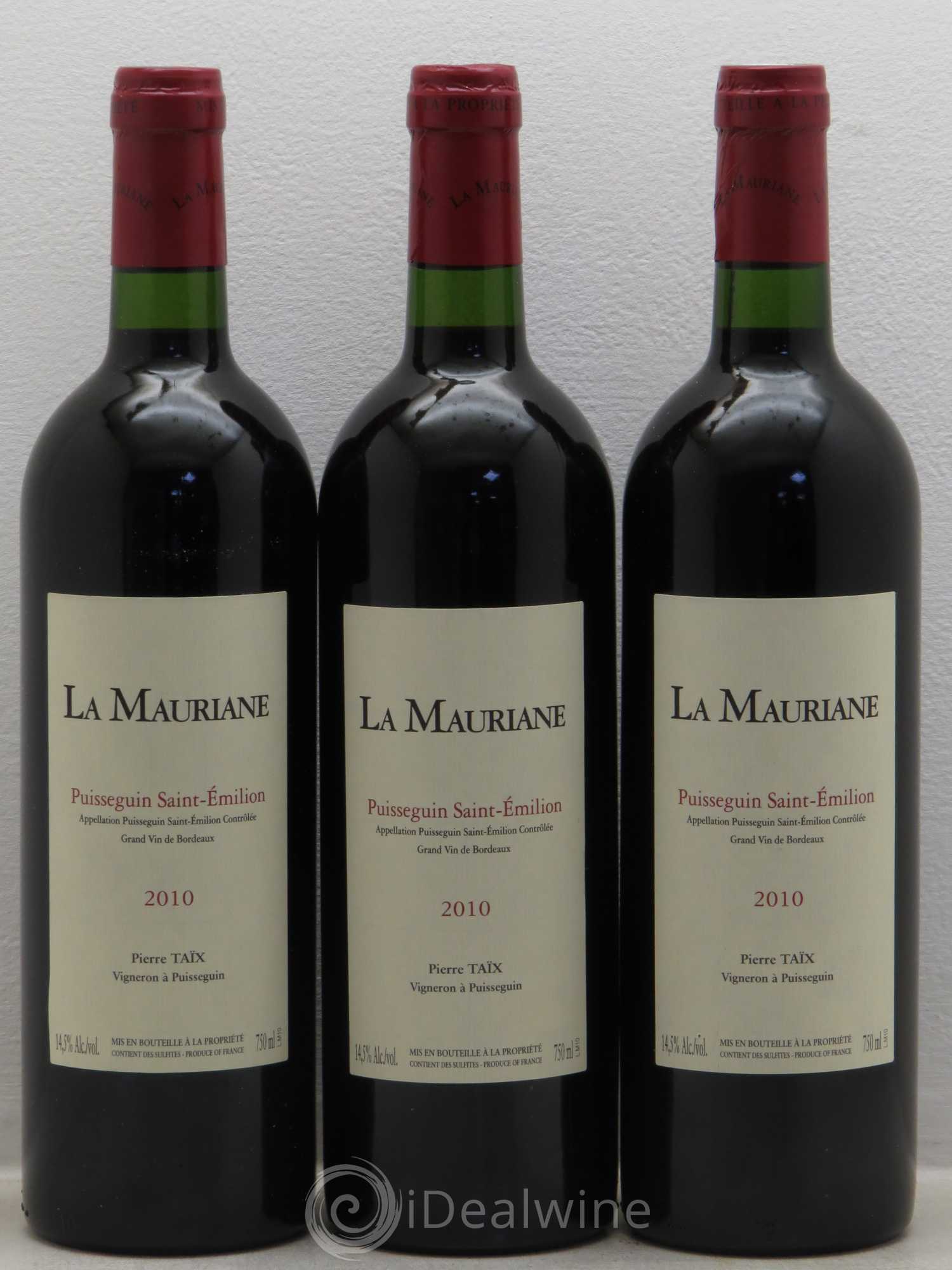 La Mauriane 2010 - Lot de 3 bouteilles - 0