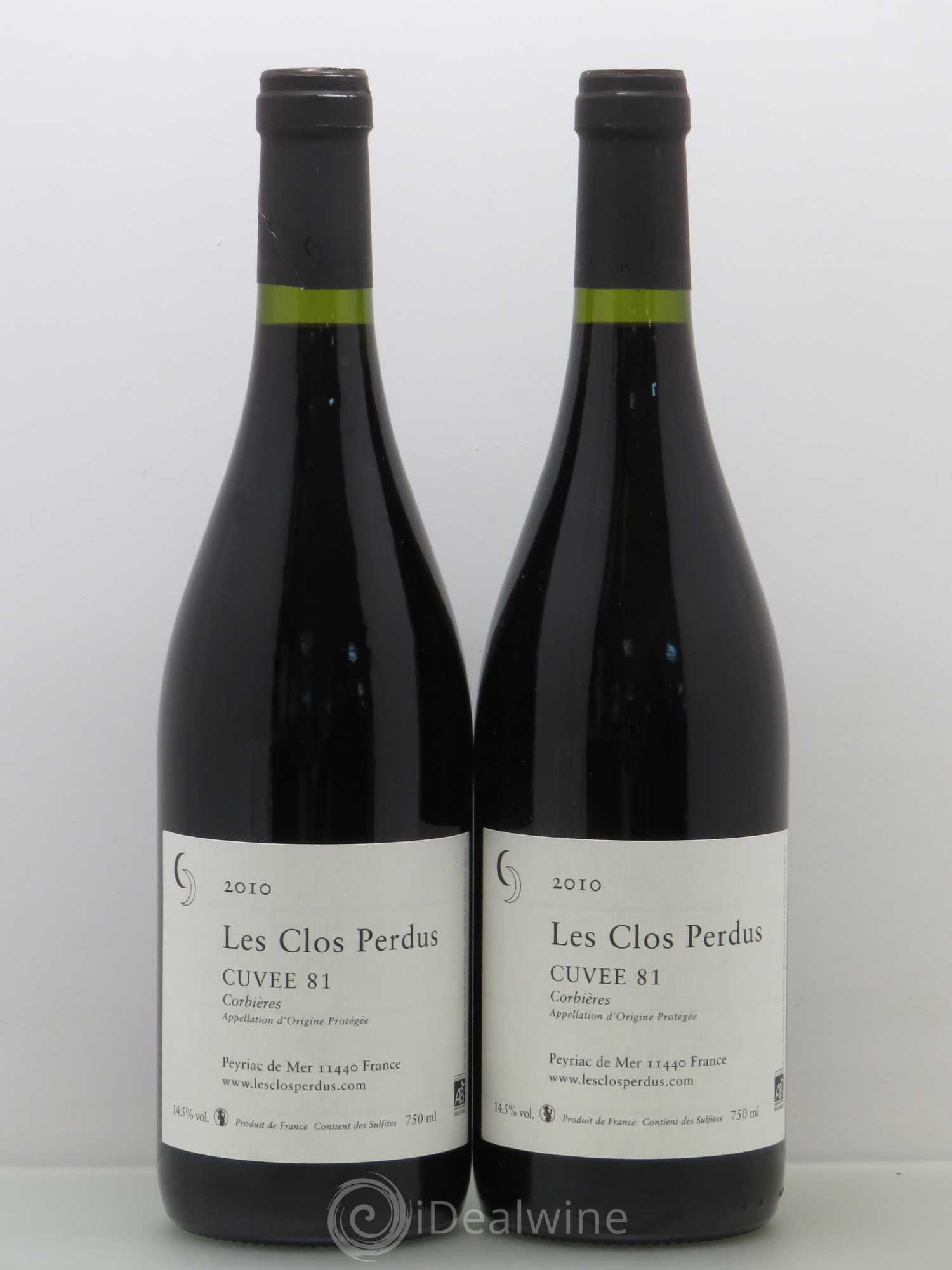 Corbières Les Clos Perdus Cuvee 81 2010 - Posten von 2 Flaschen - 0