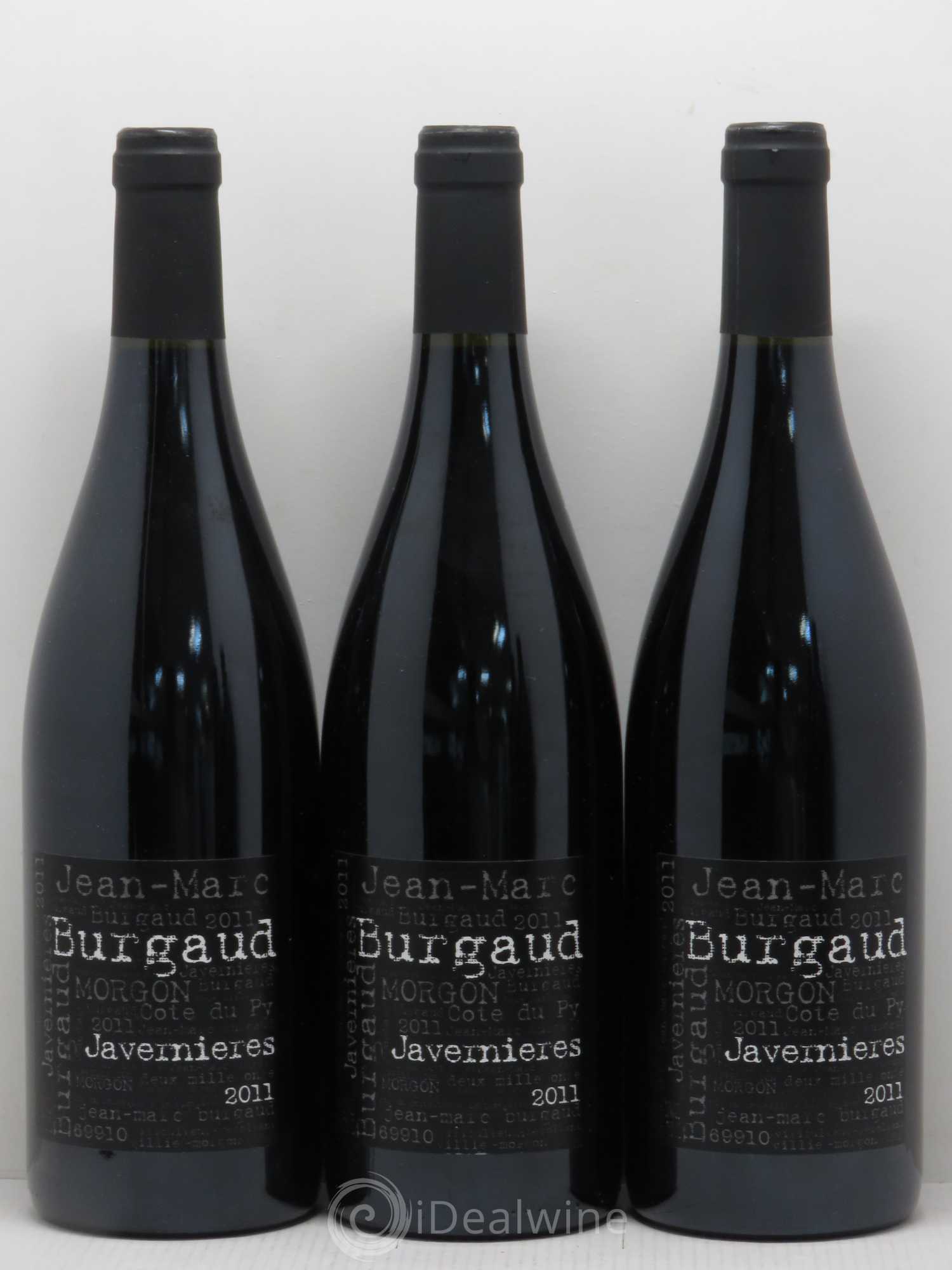 Morgon Côte du Py Javernières Jean-Marc Burgaud (Domaine) 2001 - Lot de 3 bouteilles - 0