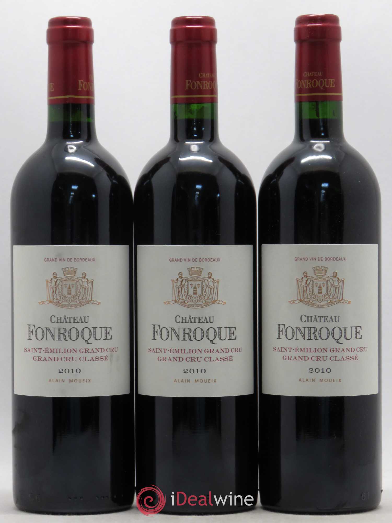 Château Fonroque Grand Cru Classé 2010 - Lot de 3 bouteilles - 0