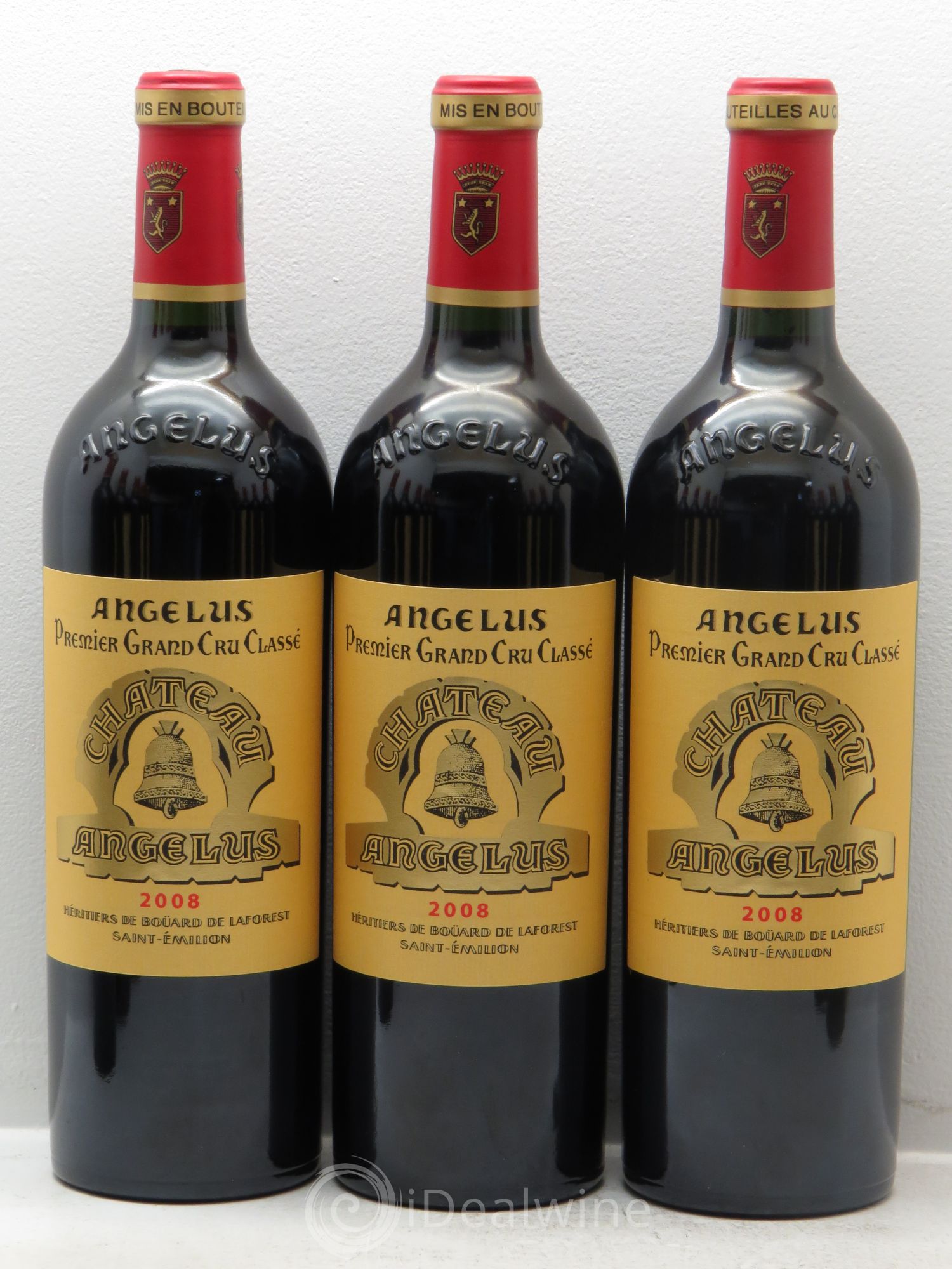 Château Angélus 1er Grand Cru Classé A 2008 - Lot de 12 bouteilles - 1