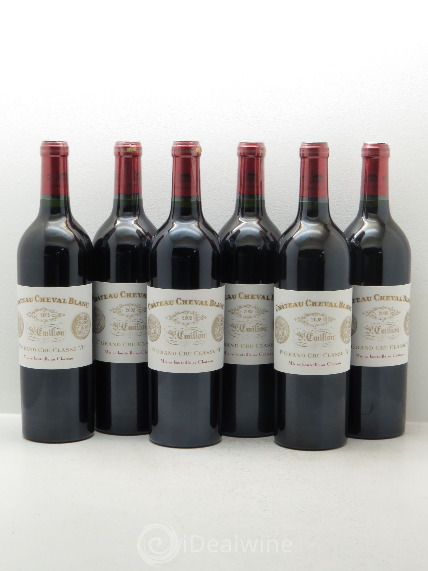 Château Cheval Blanc 1er Grand Cru Classé A 2008 - Lot de 6 bouteilles - 0