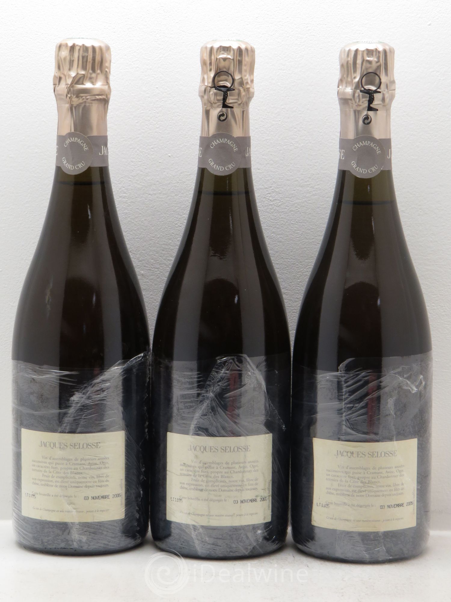 Champagne Selosse Extra Brut GC Blanc de Blanc - Posten von 3 Flaschen - 1