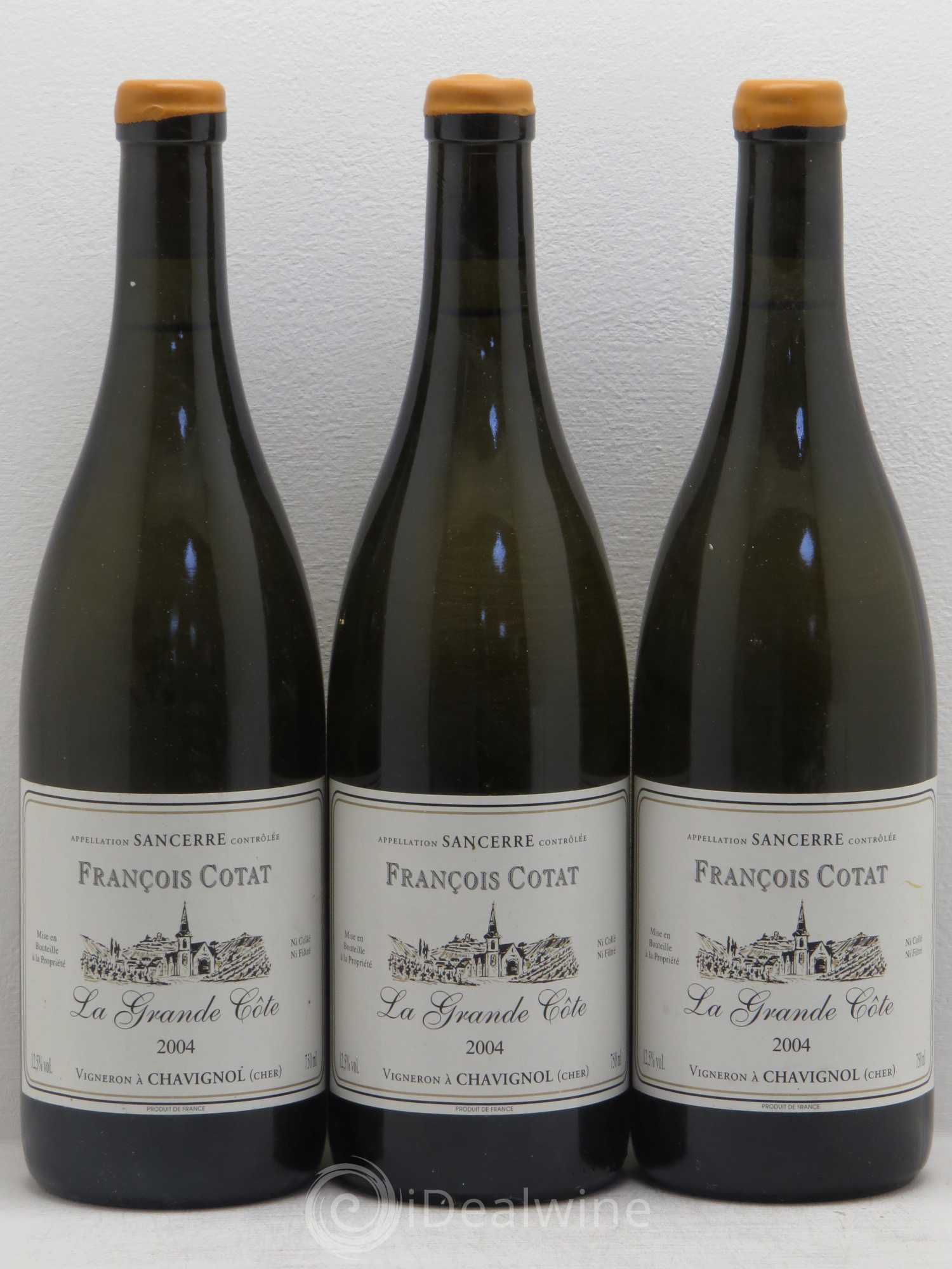 Sancerre La Grande Côte François Cotat 2004 - Lot de 3 bouteilles - 0