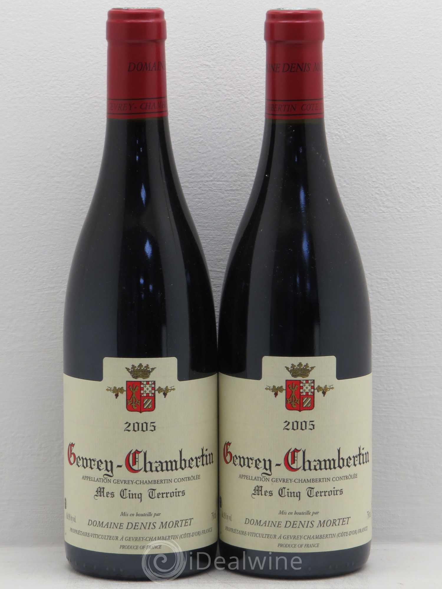 Gevrey-Chambertin Mes Cinq Terroirs Denis Mortet (Domaine) 2005 - Lot de 2 bouteilles - 0