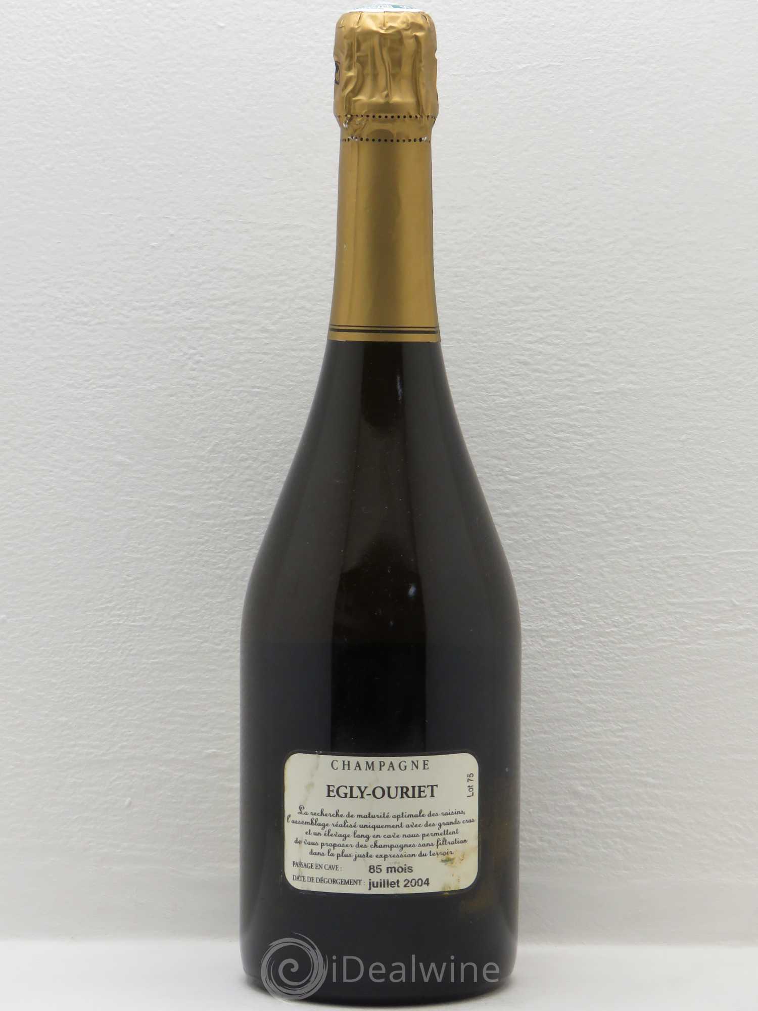 Grand Cru Brut Egly-Ouriet 1996 - Lot de 1 bouteille - 1