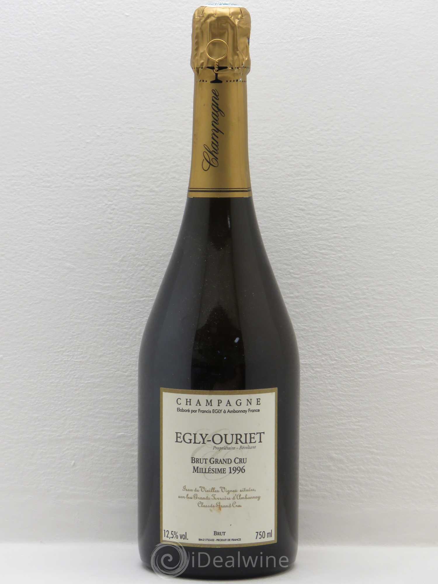 Grand Cru Brut Egly-Ouriet 1996 - Lot de 1 bouteille - 0