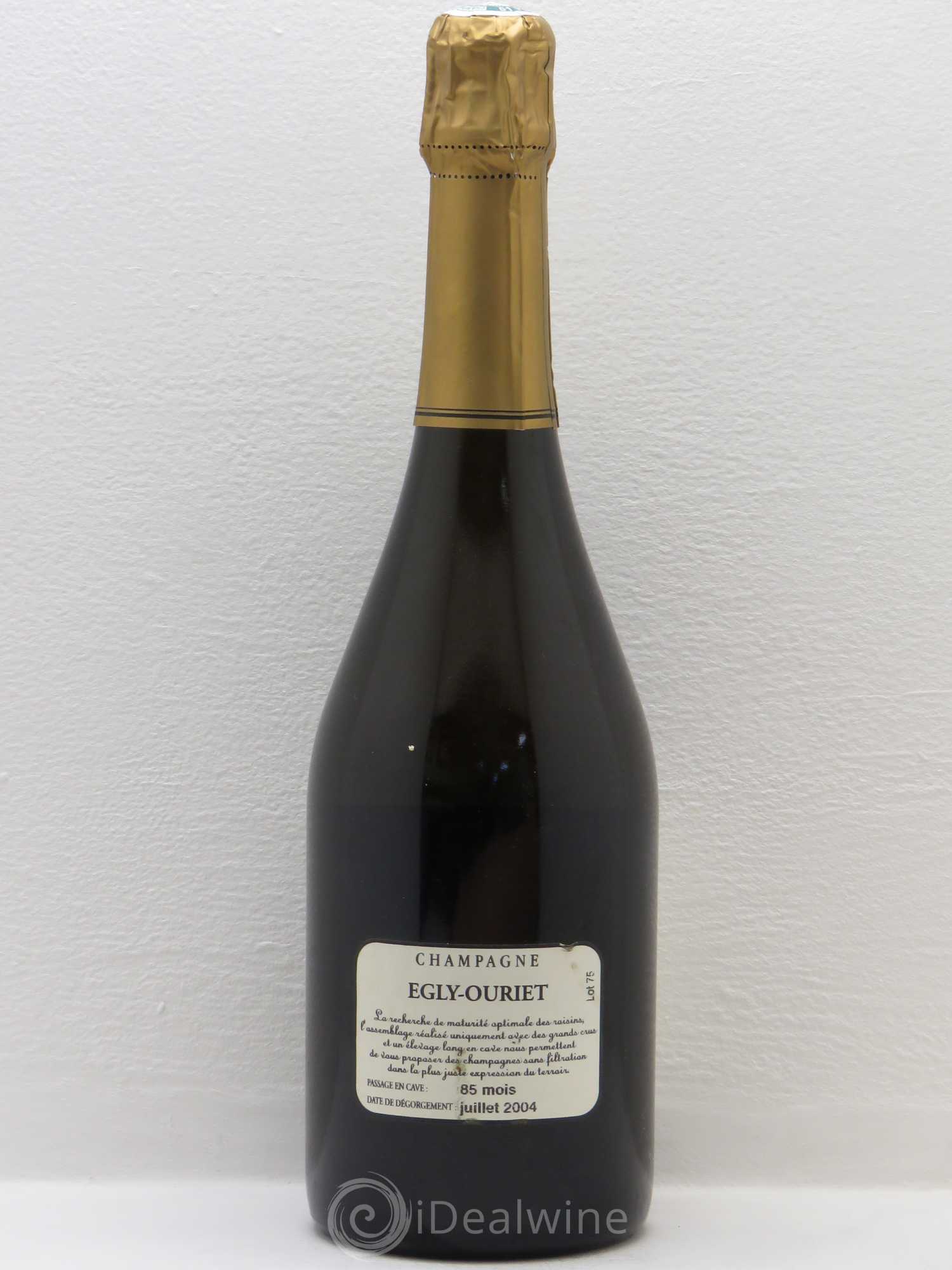 Grand Cru Brut Egly-Ouriet 1996 - Lot de 1 bouteille - 1