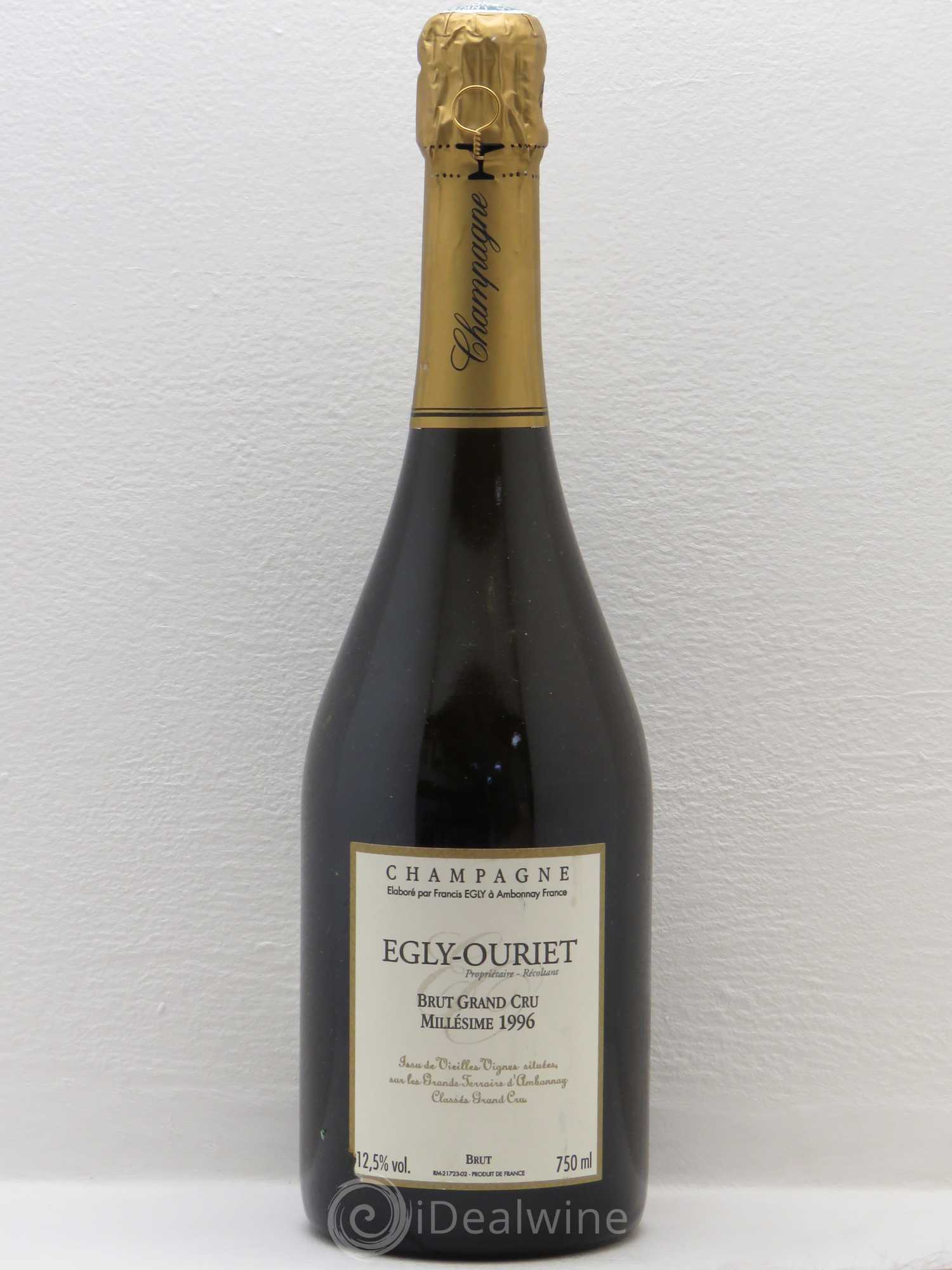 Grand Cru Brut Egly-Ouriet 1996 - Lot de 1 bouteille - 0