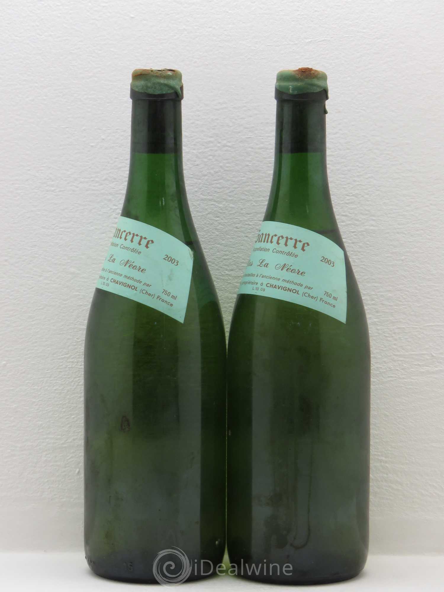 Sancerre Clos la Neore Edmond Vatan 2003 - Lot de 2 bouteilles - 1