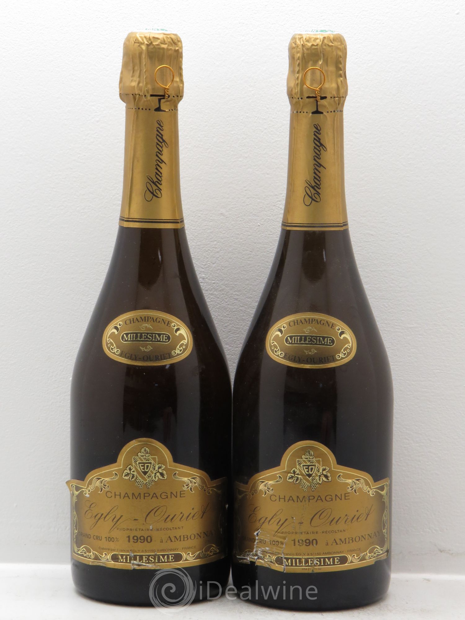 Grand Cru Brut Egly-Ouriet 1990 - Lot of 2 bottles - 0
