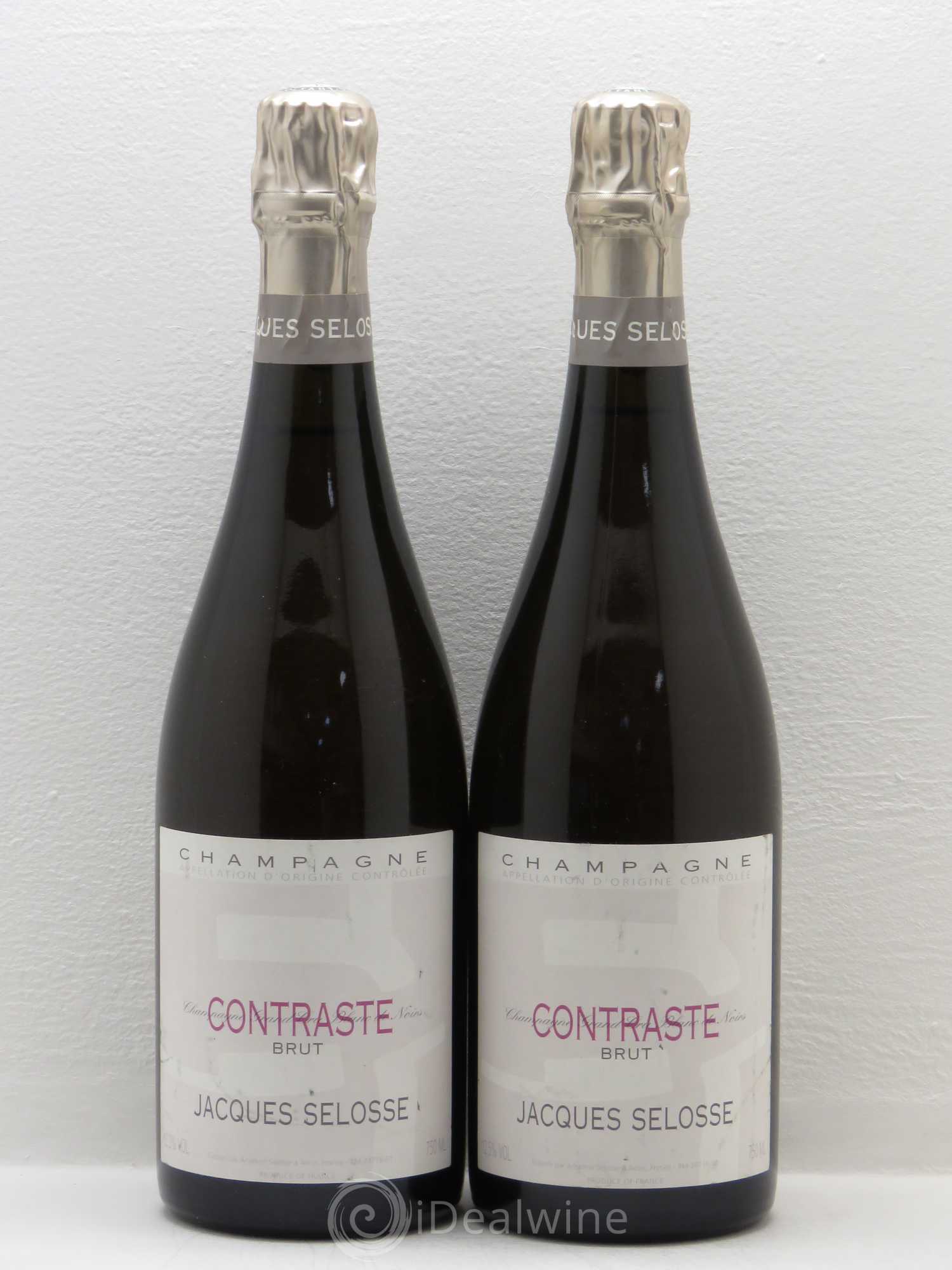 Champagne Jacques Selosse Contraste Grand Cru Blanc de Noirs Brut - Posten von 2 Flaschen - 0