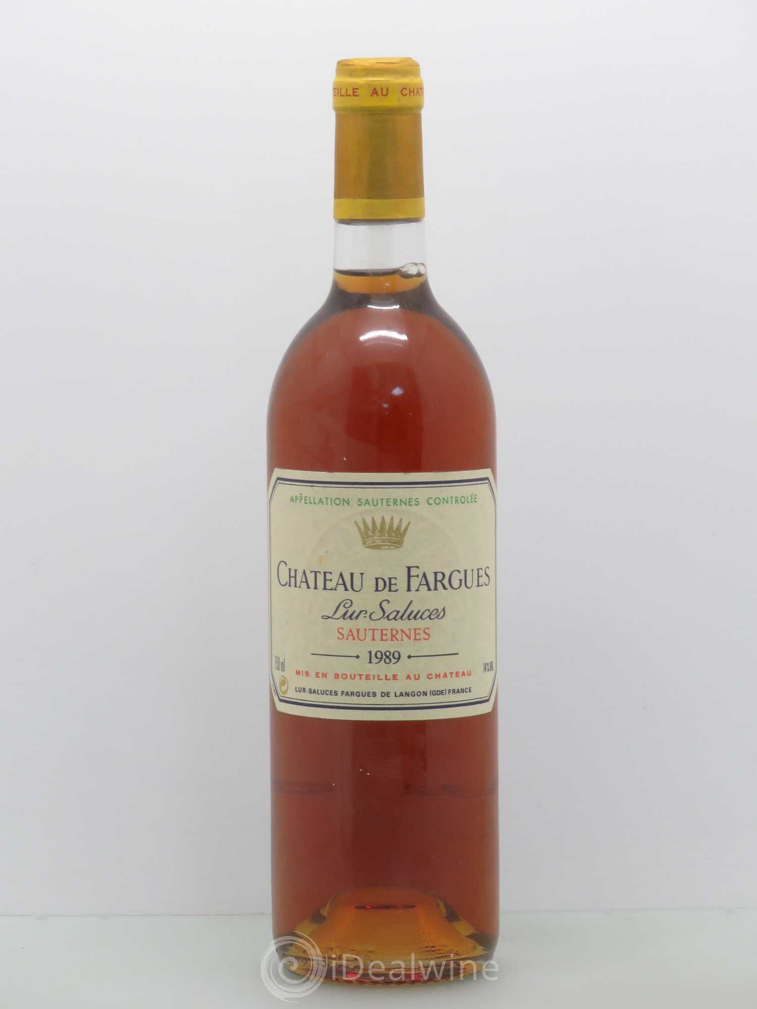 Château de Fargues 1989 - Lot de 1 bouteille - 0
