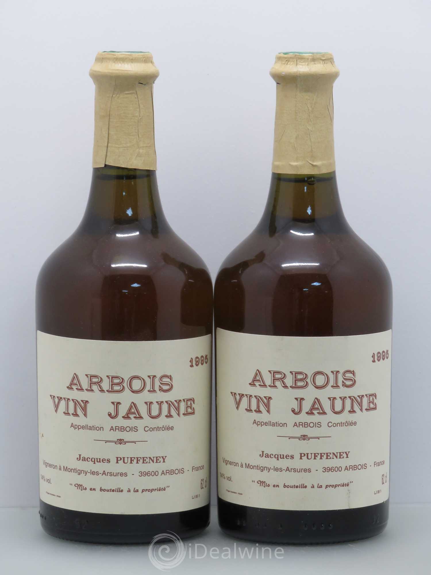 Arbois Vin Jaune Jacques Puffeney 1995 - Lot de 2 bouteilles - 0