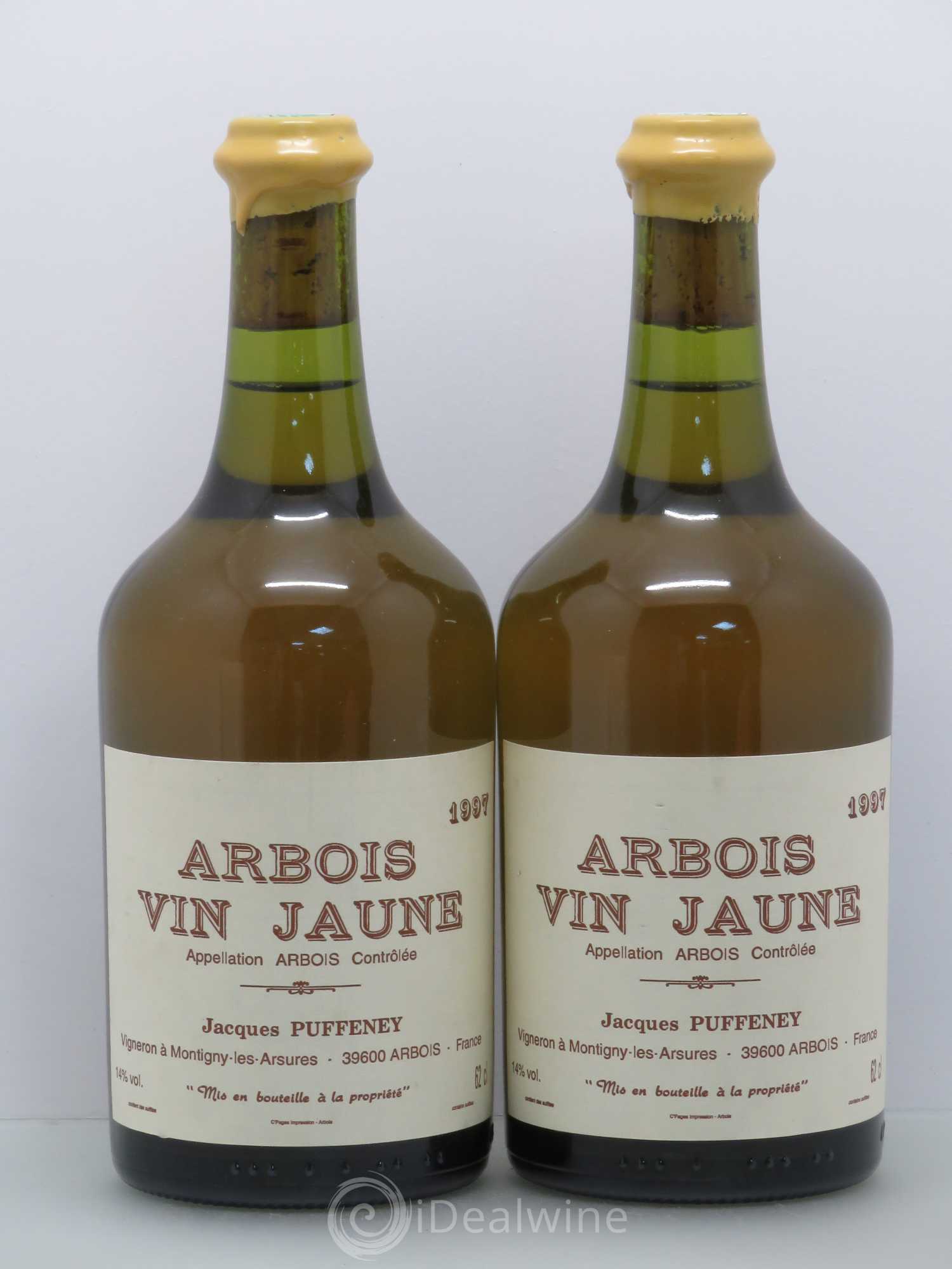 Arbois Vin Jaune Jacques Puffeney 1997 - Lot de 2 bouteilles - 0