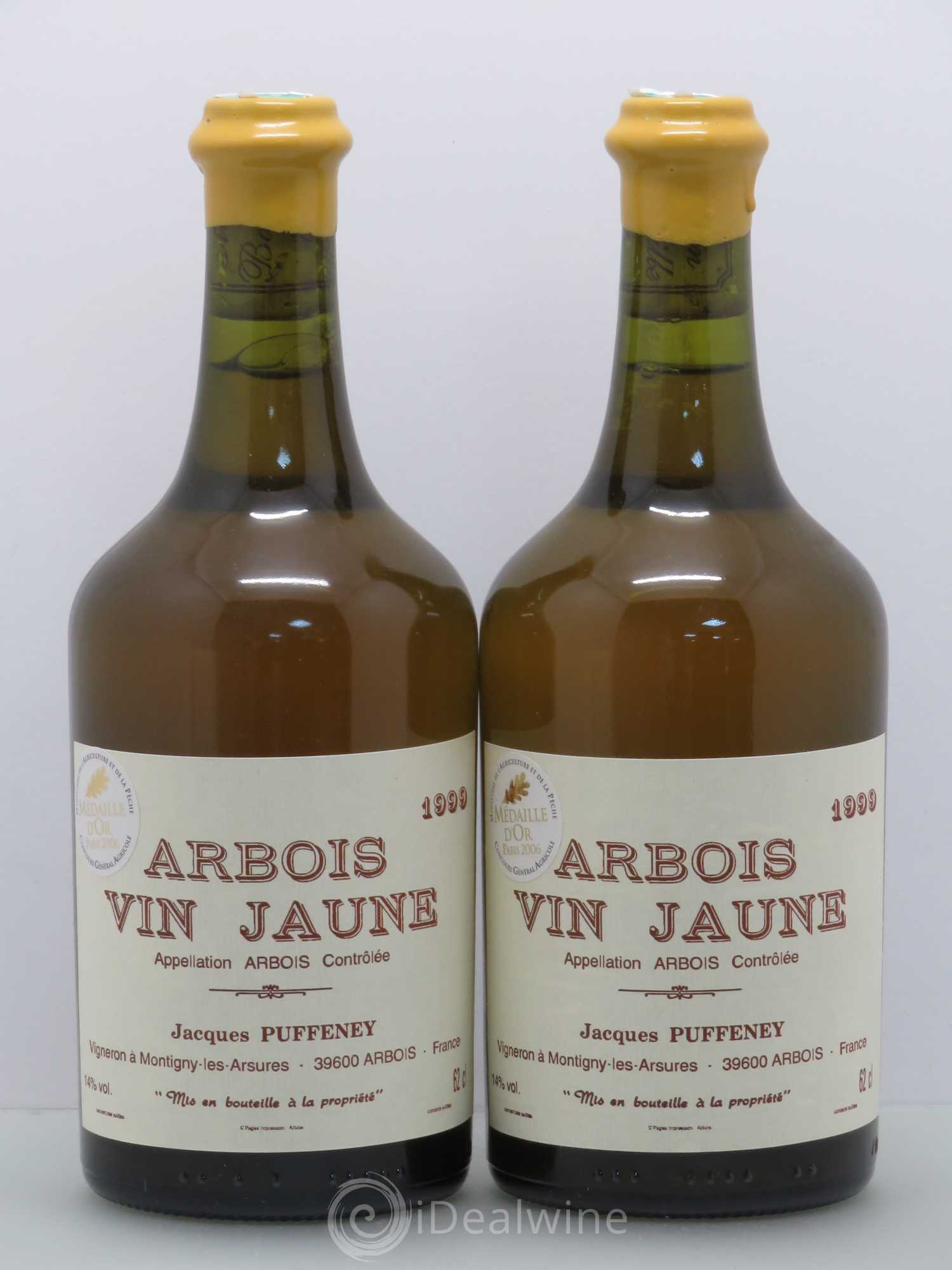 Arbois Vin Jaune Jacques Puffeney 1999 - Lot de 2 bouteilles - 0