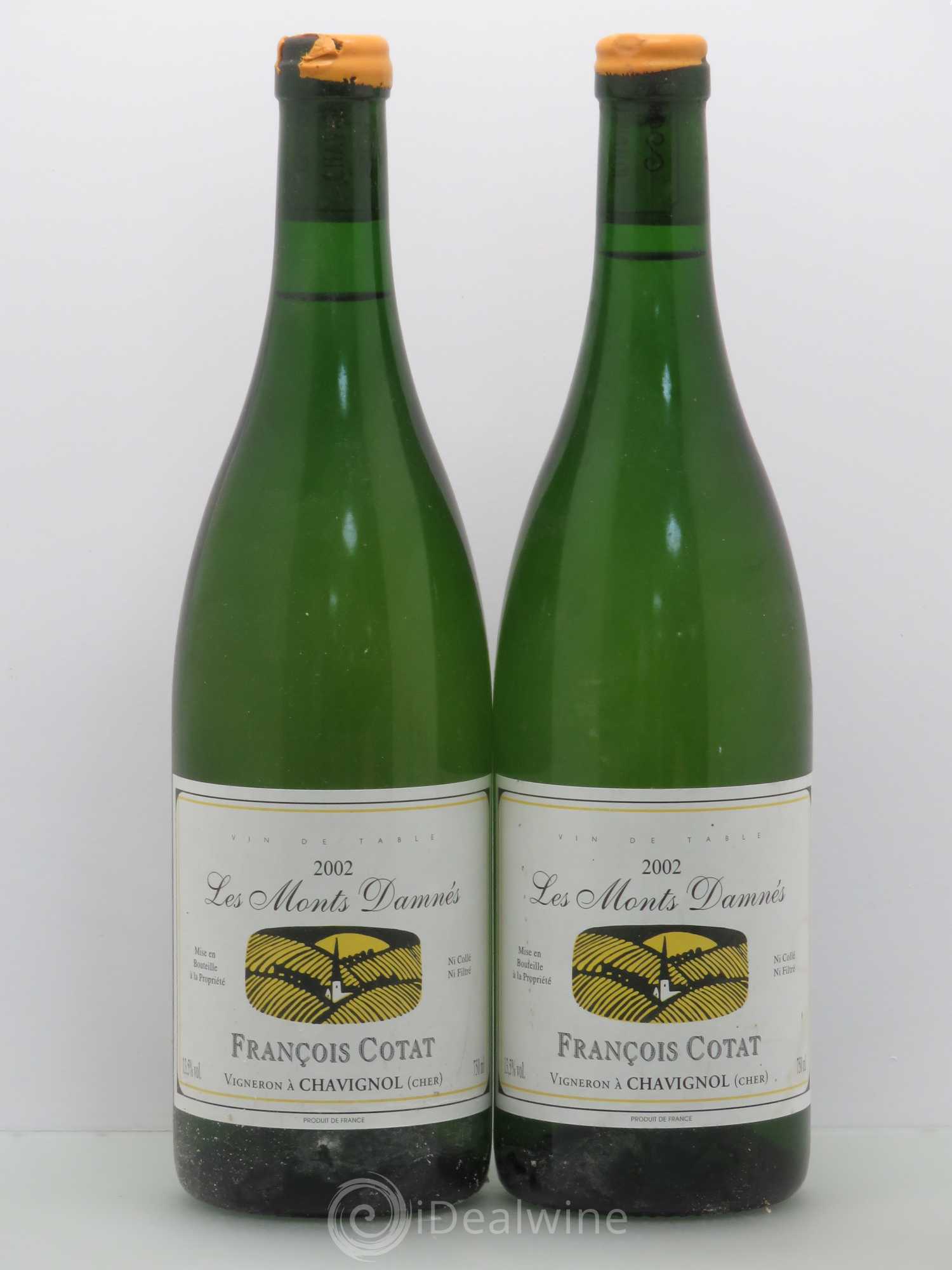 Sancerre Les Monts Damnés François Cotat 2002 - Lotto di 2 bottiglie - 0