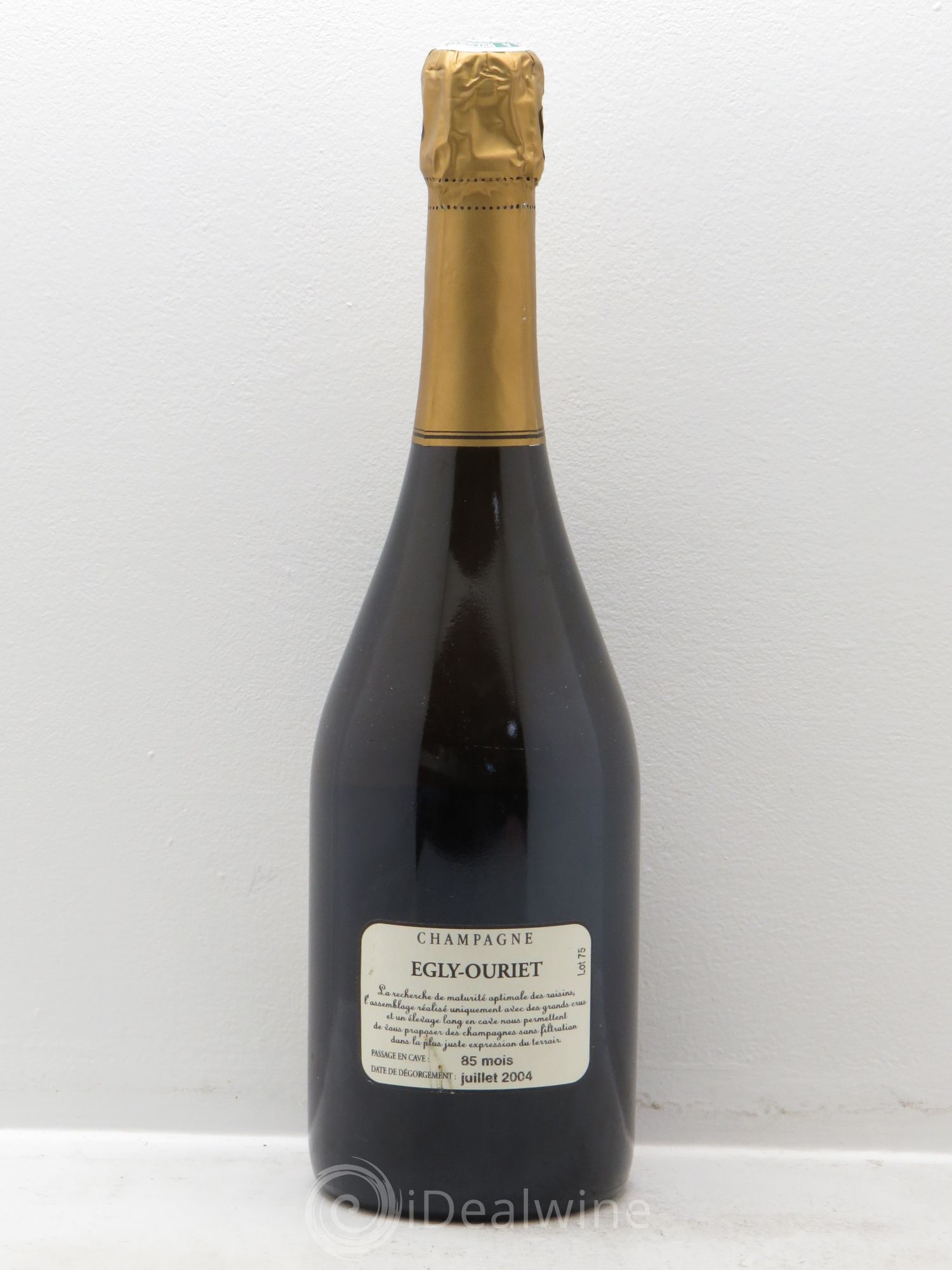 Grand Cru Brut Egly-Ouriet Vieilles Vignes 1996 - Lot de 1 bouteille - 1