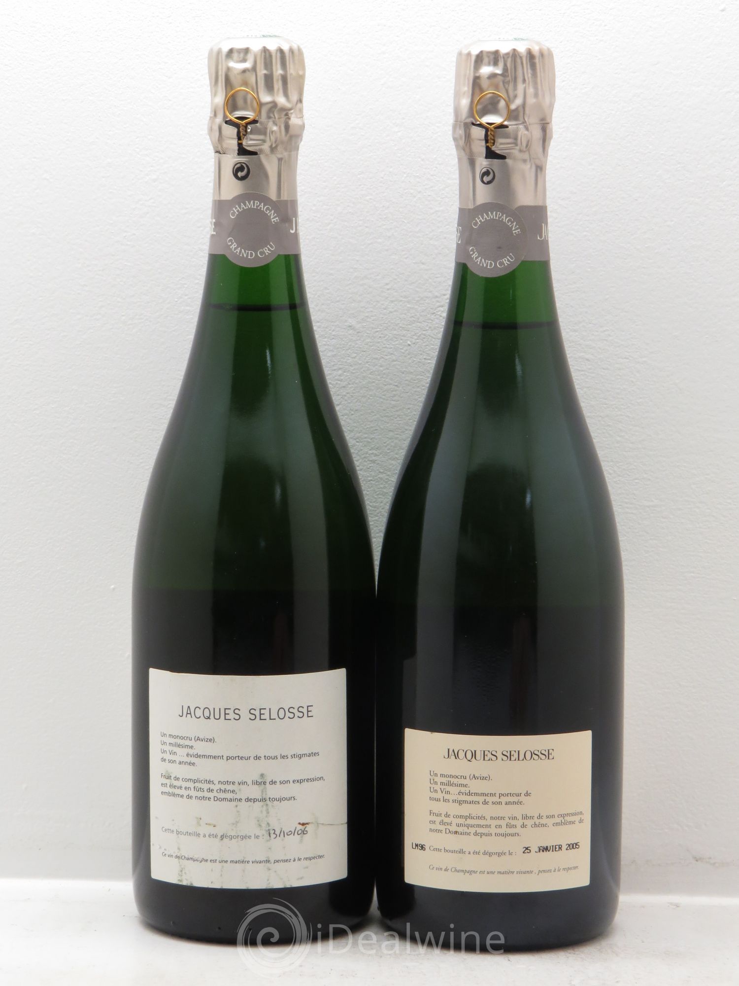 Champagne Selosse Extra Brut GC Blanc de Blanc 1996 - Posten von 2 Flaschen - 1