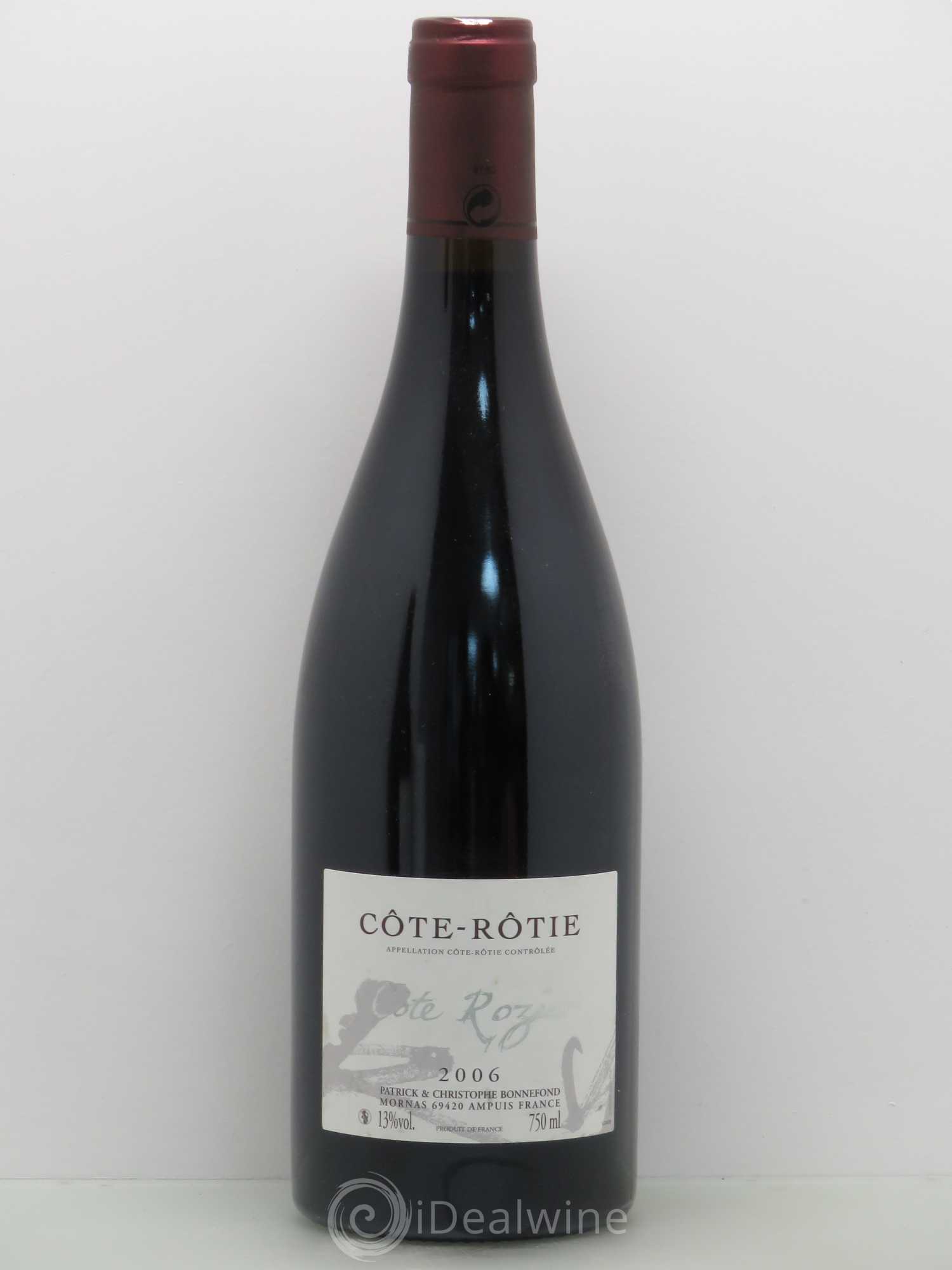Côte-Rôtie Côte Rozier Domaine Bonnefond 2006 - Lot de 1 bouteille - 0