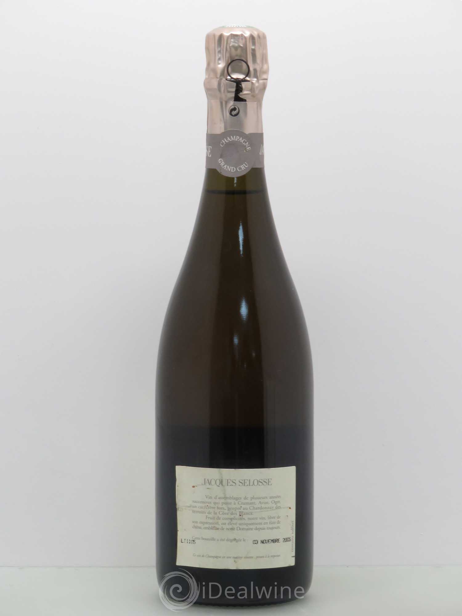 Blanc de Blancs Grand Cru Extra-Brut Jacques Selosse - Lot de 1 bouteille - 1