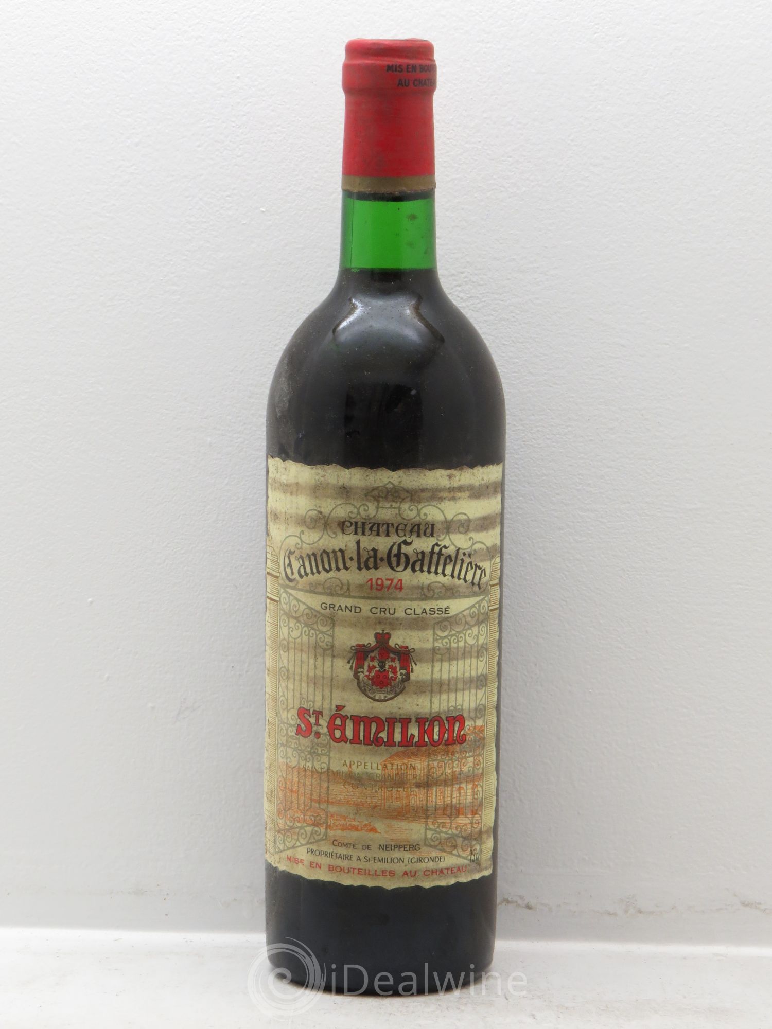 Château Canon la Gaffelière 1er Grand Cru Classé B 1974 - Lot de 1 bouteille - 0