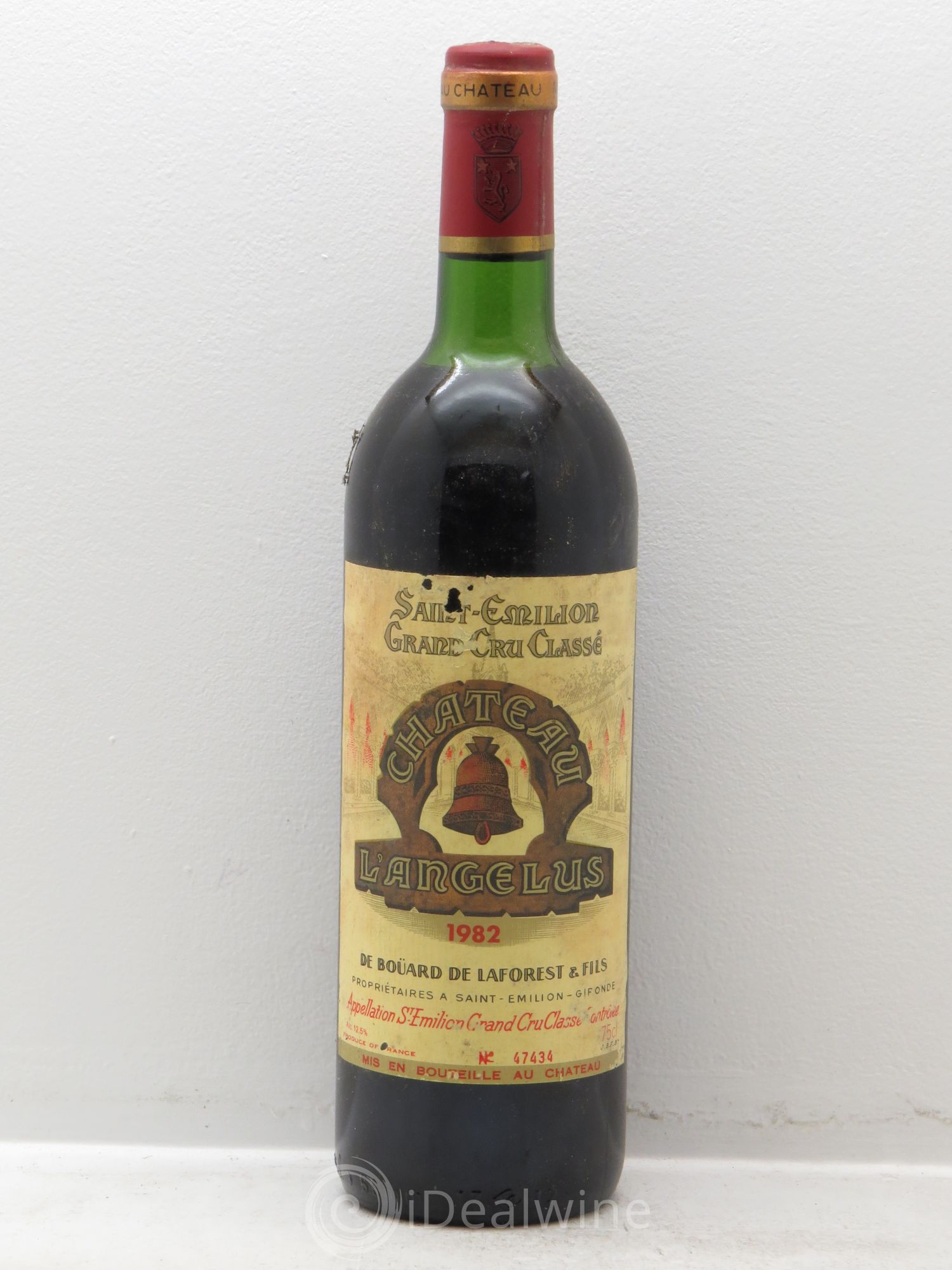 Château Angélus 1er Grand Cru Classé A 1982 - Lot de 1 bouteille - 0
