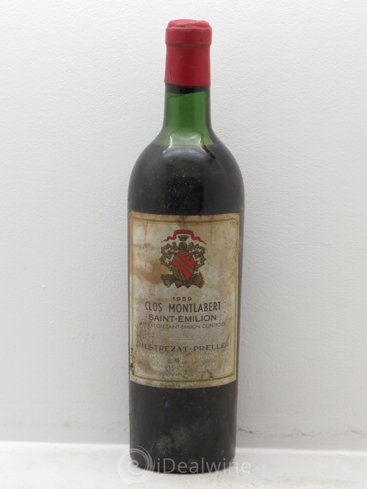 Saint-Émilion Clos Montalbert 1959 - Posten von 1 Flasche - 0
