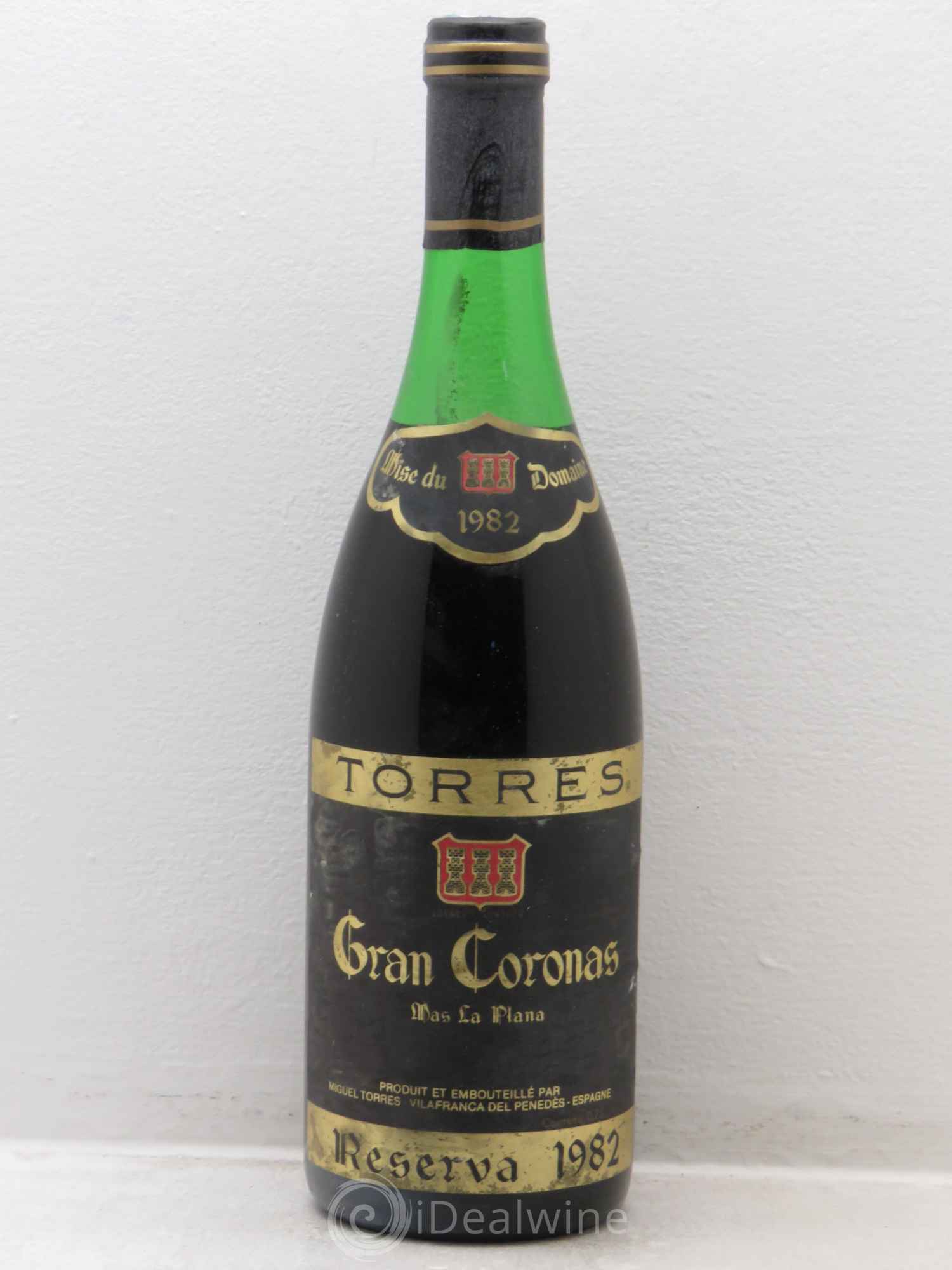 Penedes Mas del PLana Reserva Gran Coronas Torres 1982 - Posten von 3 Flaschen - 0