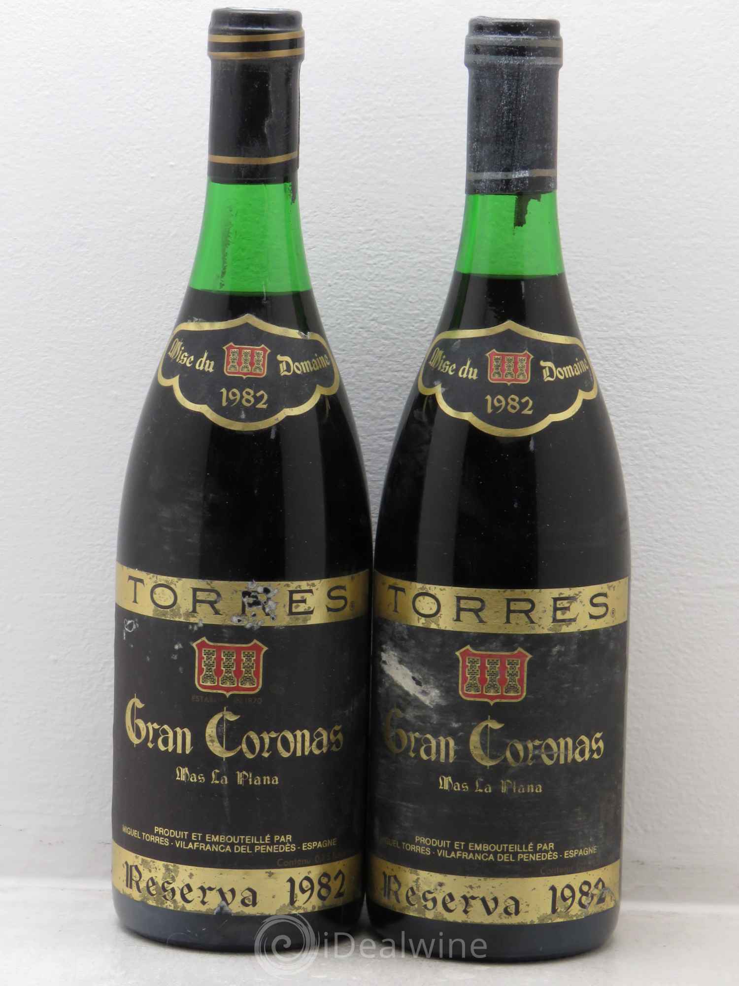 Penedes Mas del PLana Reserva Gran Coronas Torres 1982 - Posten von 2 Flaschen - 0