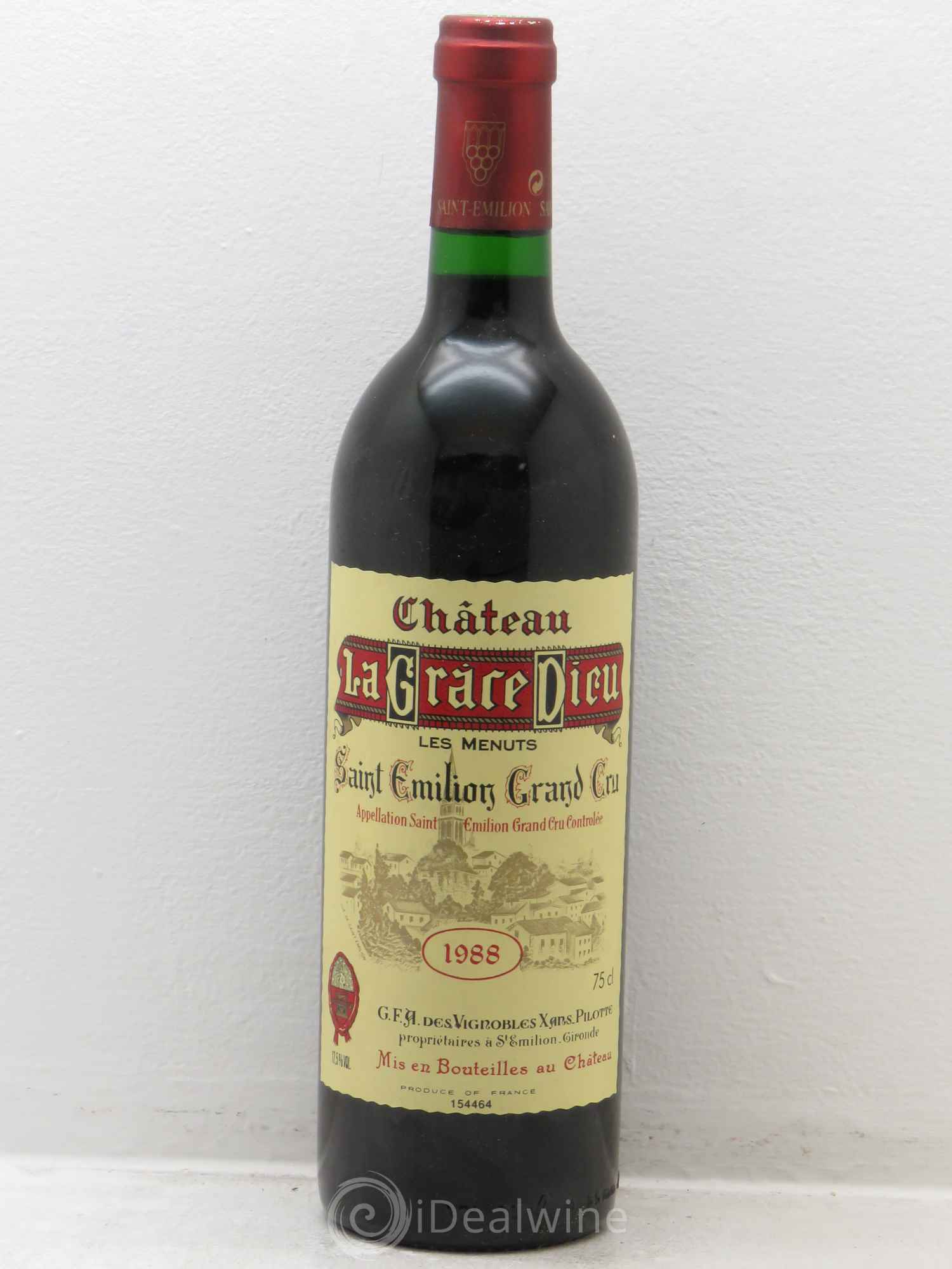 Château la Grâce Dieu les Menuts 1988 - Lot de 1 bouteille - 0