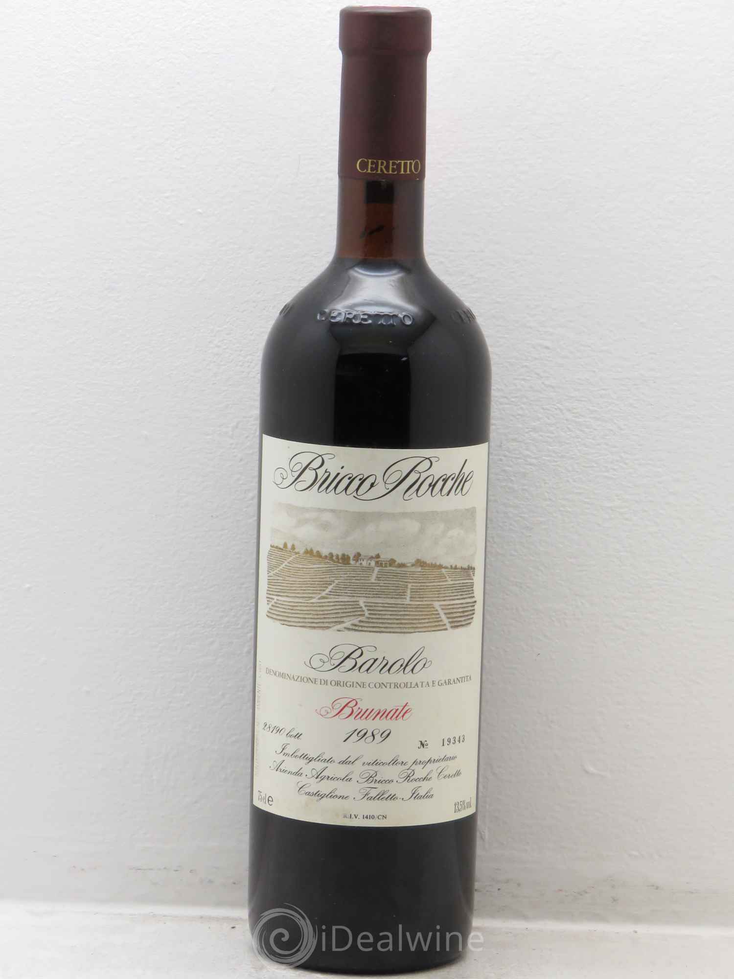Barolo DOCG Brunate Bricco Rocche Ceretto 1989 - Lot de 1 bouteille - 0