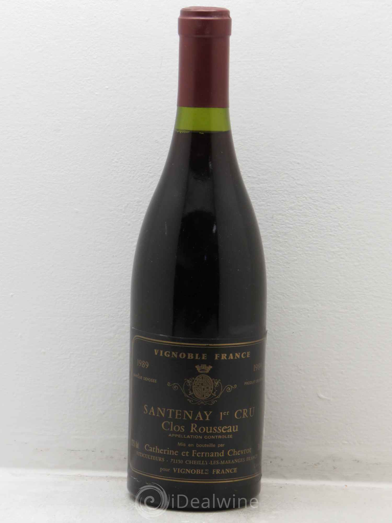 Santenay 1er Cru Chevrot 1989 - Lot de 1 bouteille - 0