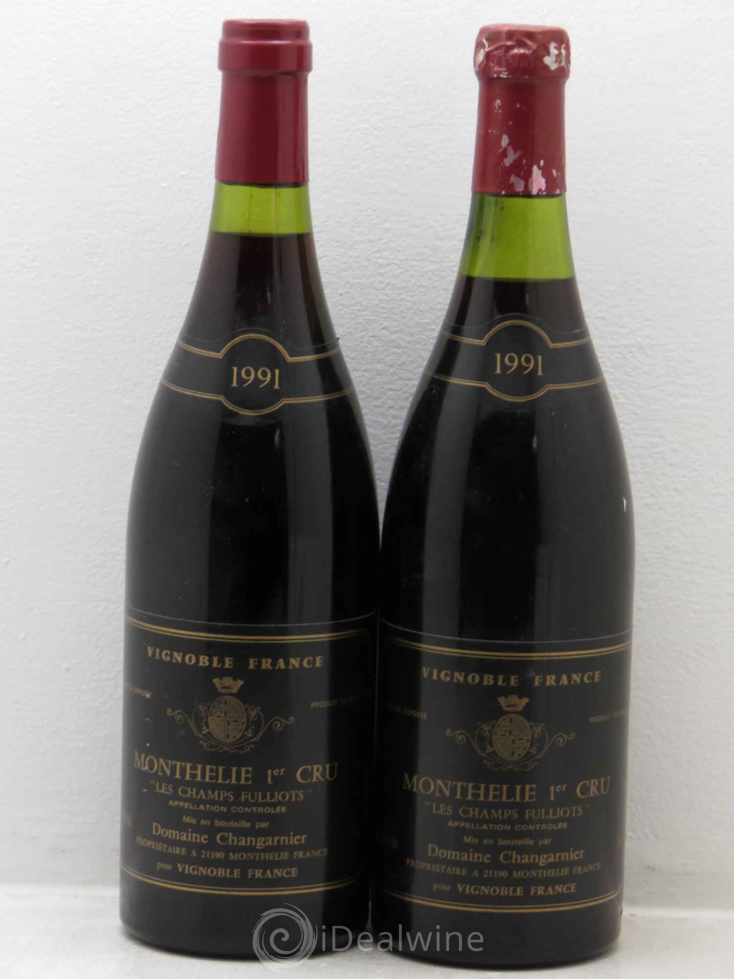 Monthélie 1er Cru 1991 - Lot de 2 bouteilles - 0